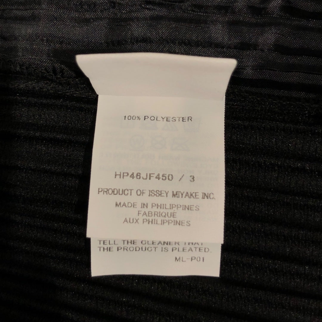 HOMME PLISSE ISSEY MIYAKE/Straight Pants/3/Polyester/BLK/HP46JF450 view 4