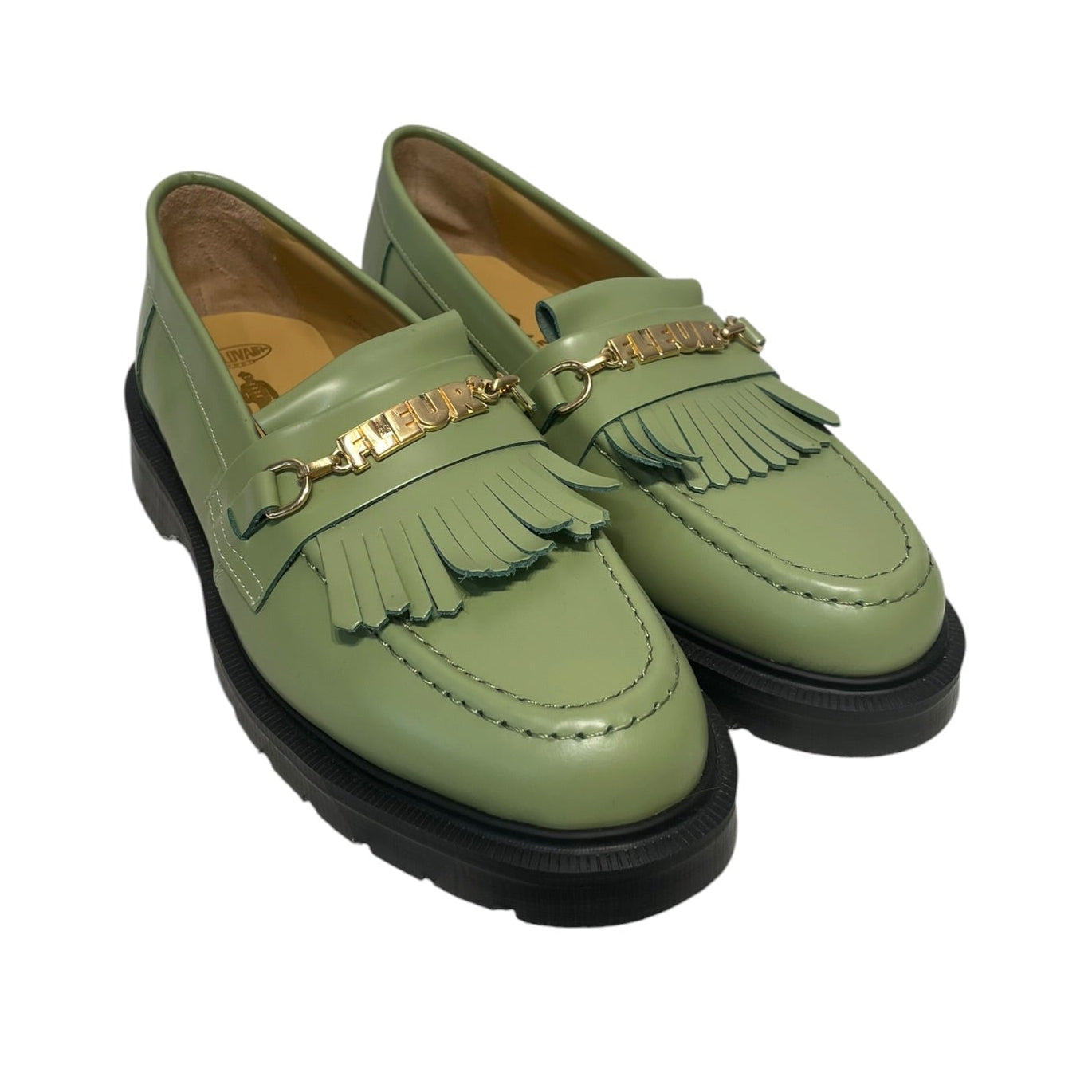 Golf Le Fleur(Le Fleur)/solovair/Loafers/US 6.5/Leather/GRN/GREEN CHAIN TASSEL LOAFER view 1