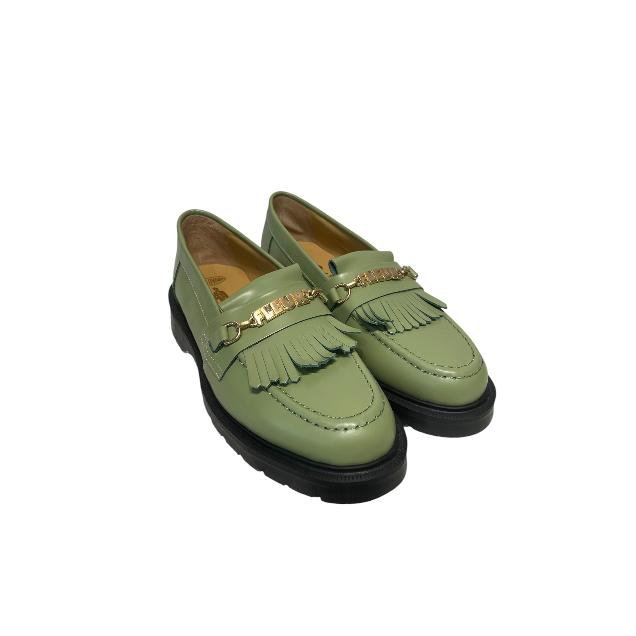 Golf Le Fleur(Le Fleur)/solovair/Loafers/US 6.5/Leather/GRN/GREEN CHAIN TASSEL LOAFER view 1