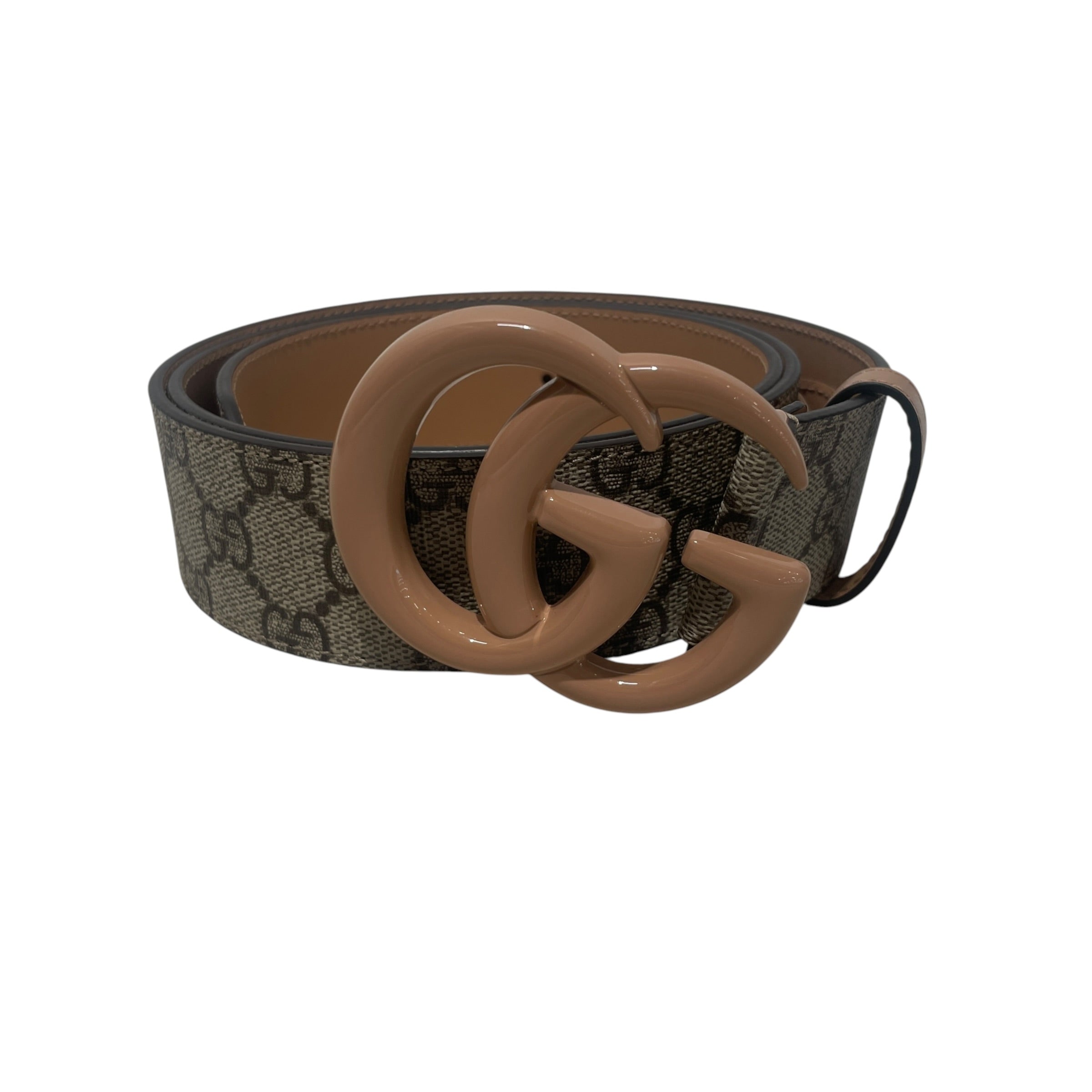 GUCCI/Belt/Monogram/Leather/BEG/L's/ view 1