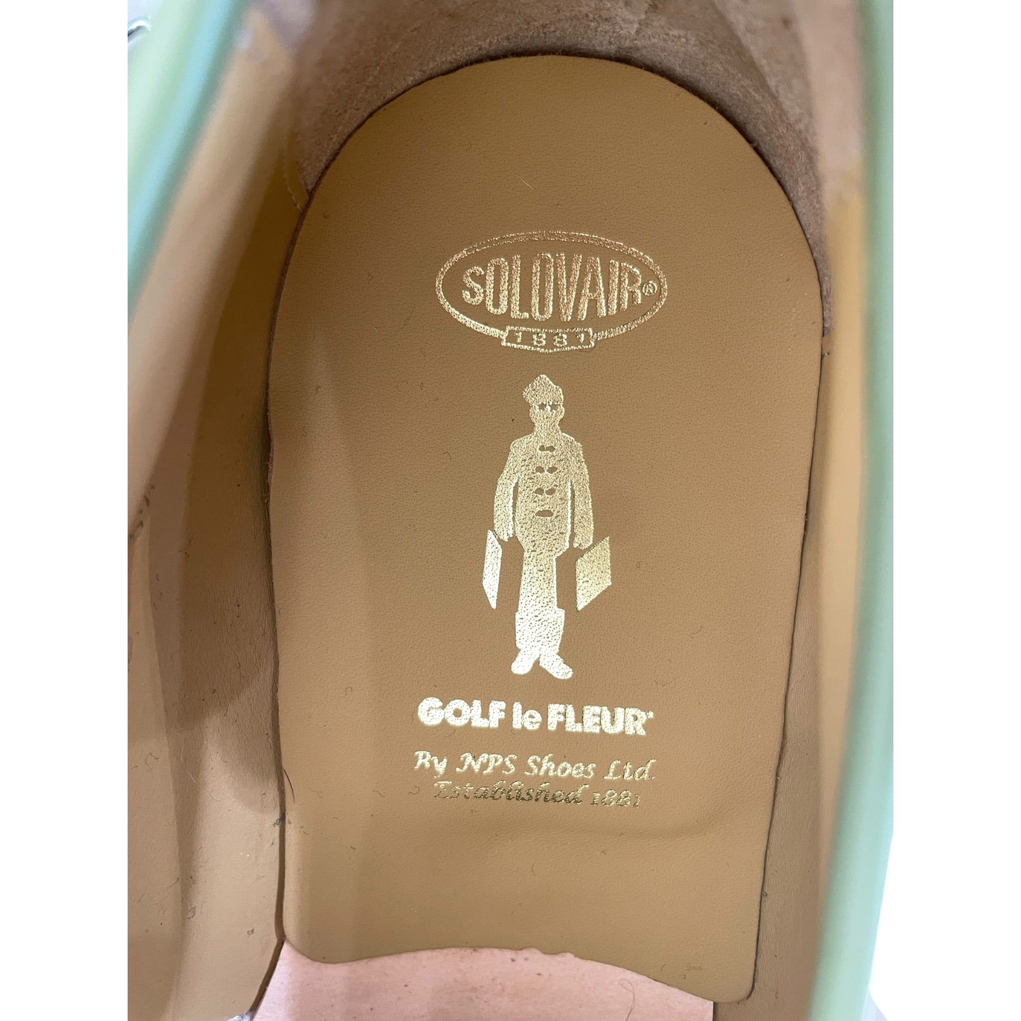Golf Le Fleur(Le Fleur)/solovair/Loafers/US 6.5/Leather/GRN/GREEN CHAIN TASSEL LOAFER view 3