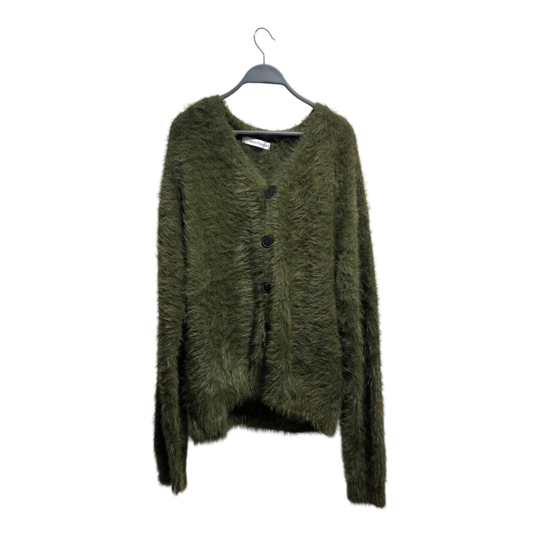 NO MAINTENANCE/Cardigan/XL/Polyester/GRN/furry green cardigan view 1