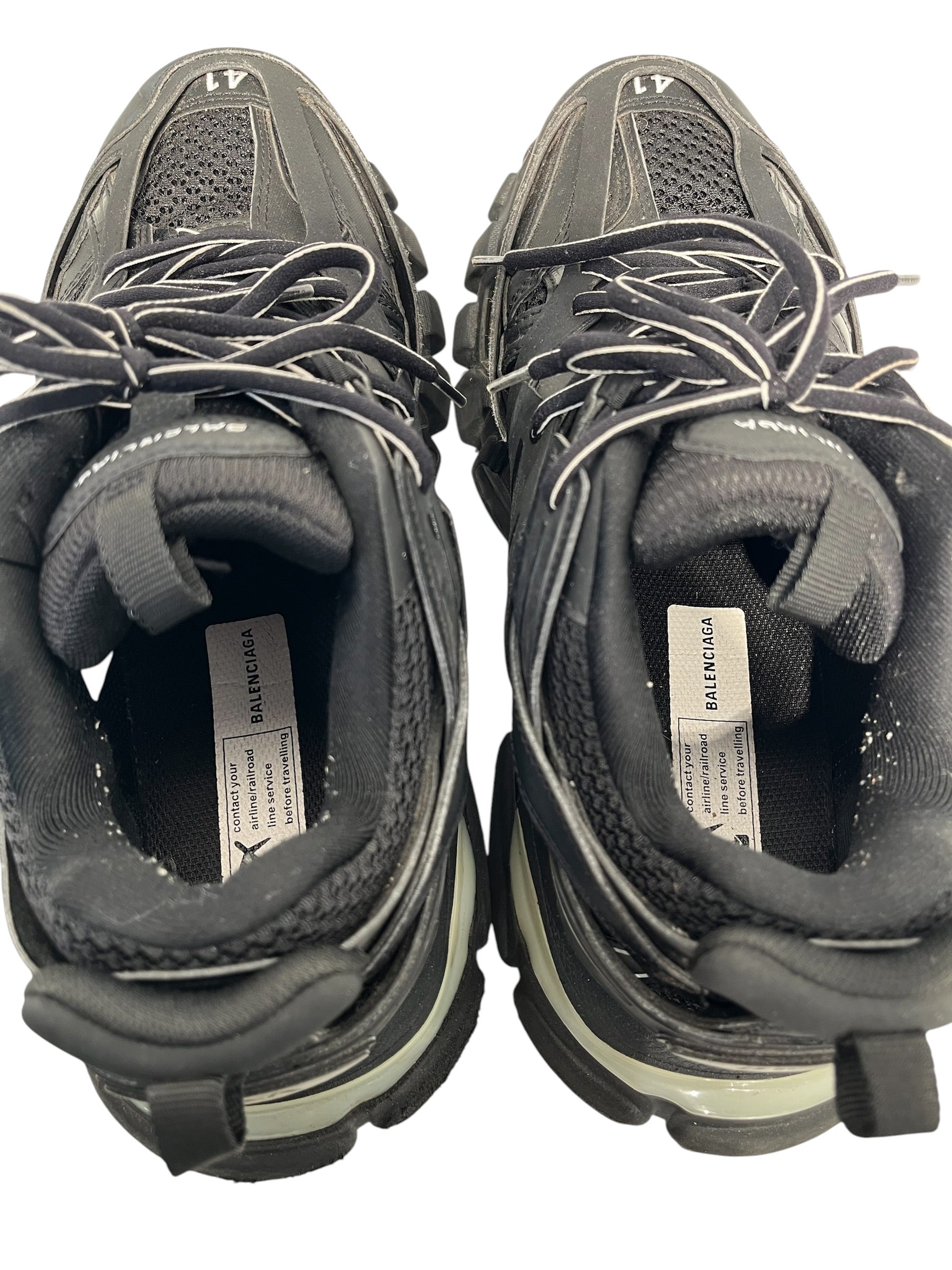 BALENCIAGA/Low-Sneakers/US 8/BLK/LIGHT UP TRACK SNEAKER view 3