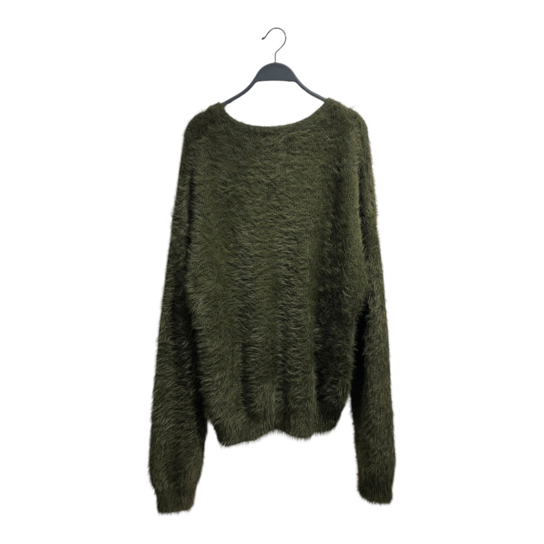 NO MAINTENANCE/Cardigan/XL/Polyester/GRN/furry green cardigan view 2