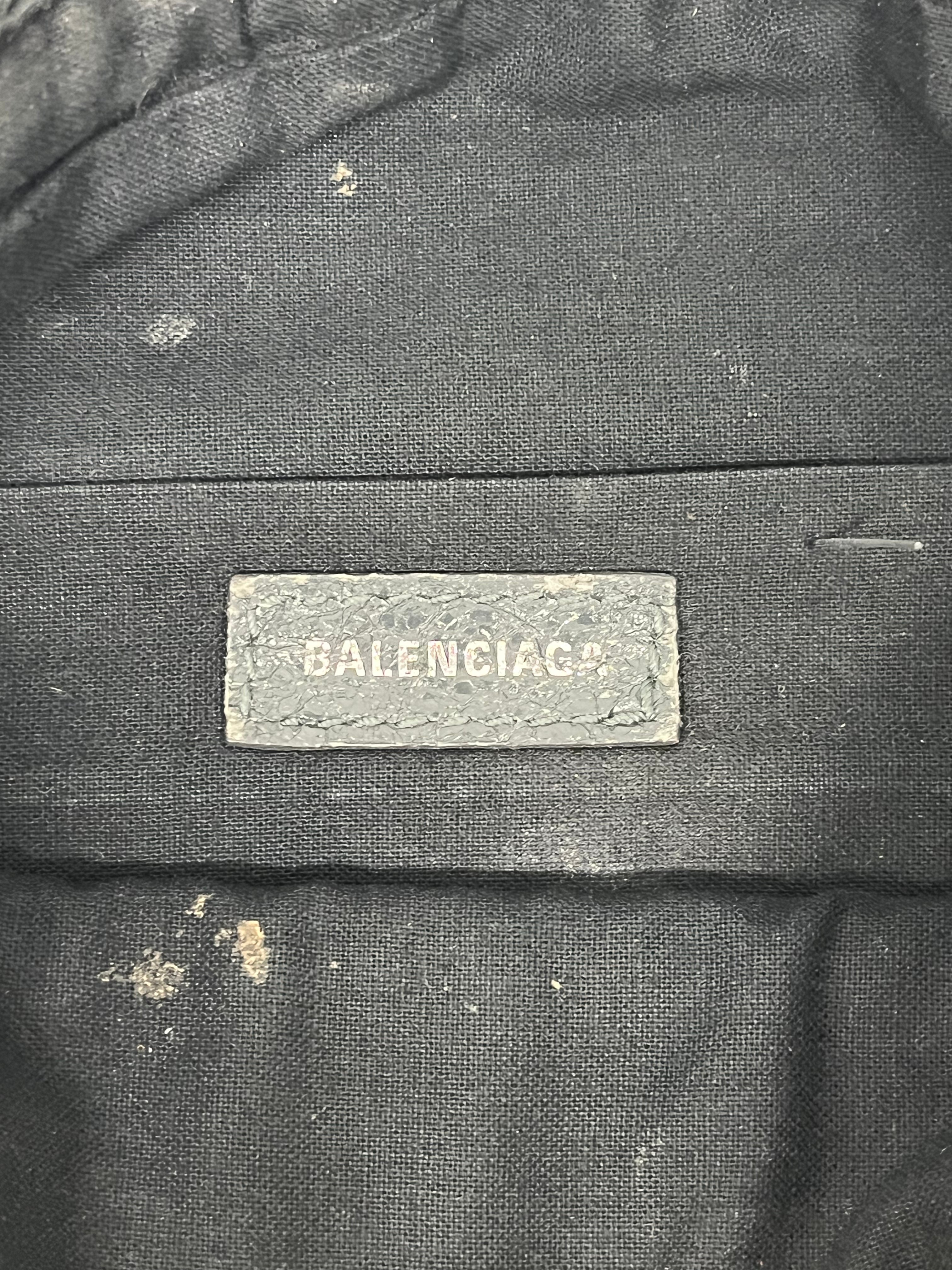BALENCIAGA/Fanny Pack/OS/Leather/GRY/LAMBSKIN CAGOLE FANNY view 3
