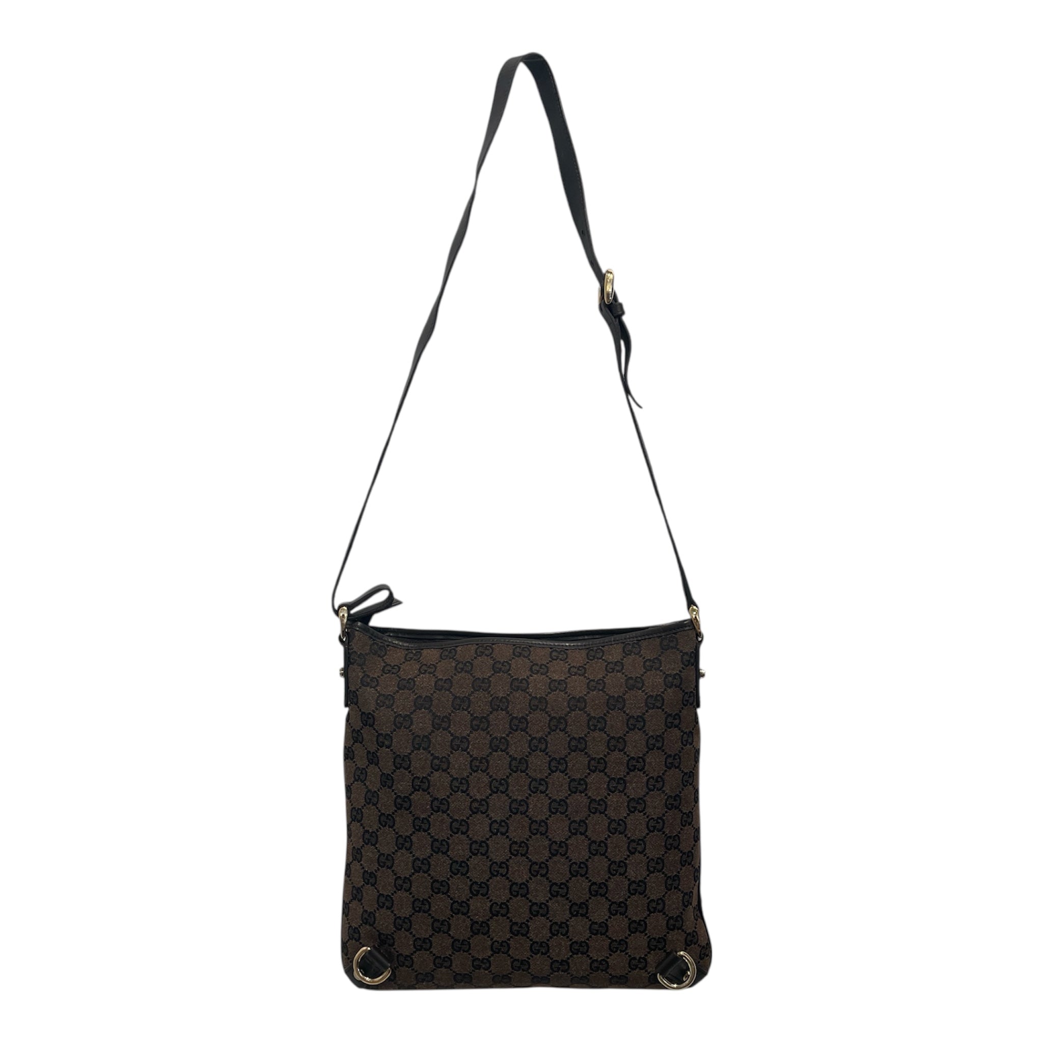 GUCCI/Cross Body Bag/Monogram/Cotton/BRW/GG CRYSTAL ABBEY view 2