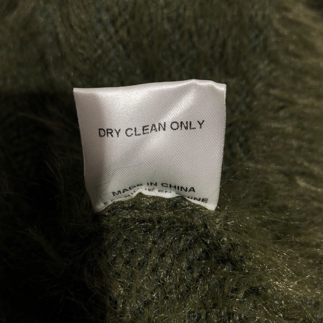 NO MAINTENANCE/Cardigan/XL/Polyester/GRN/furry green cardigan view 4
