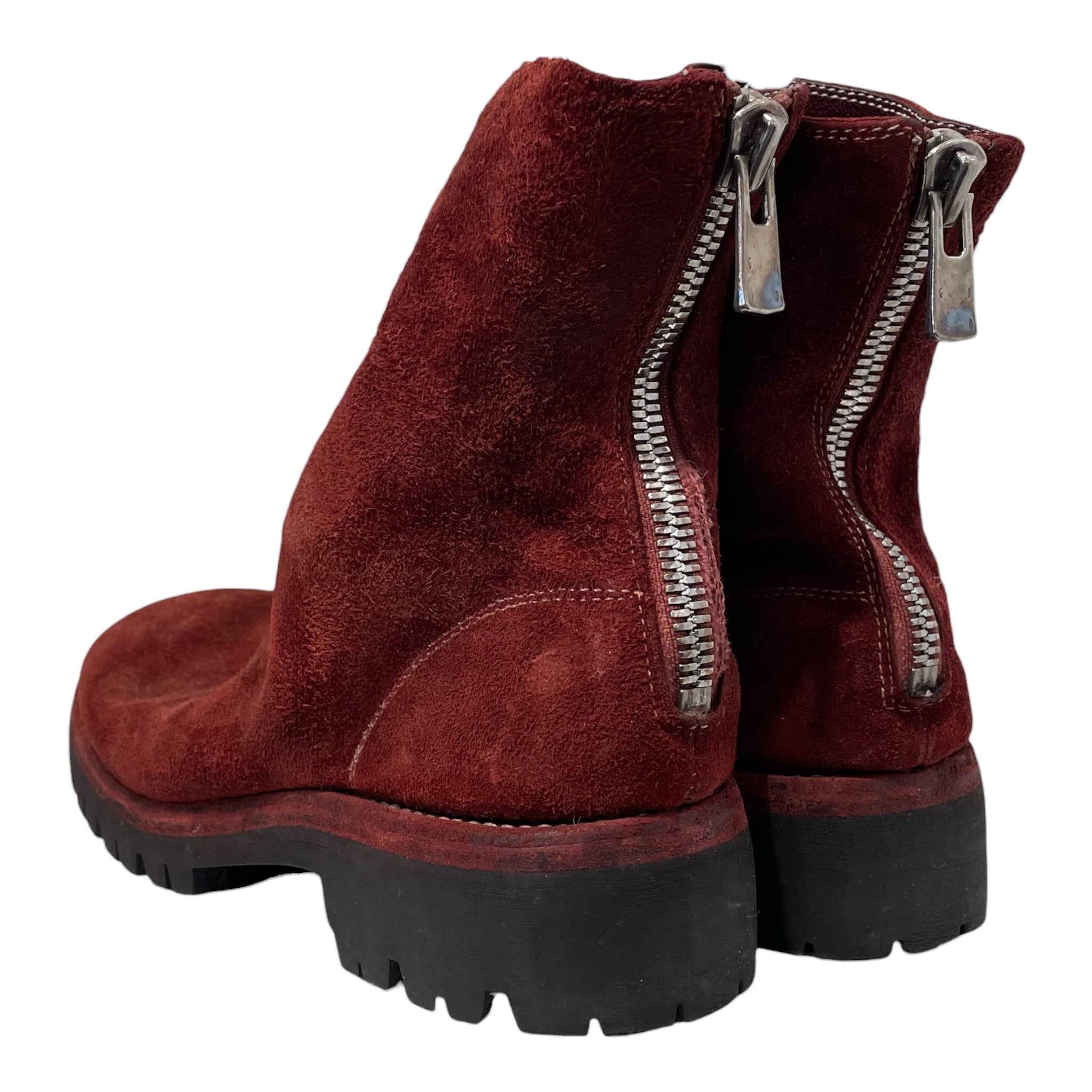 GUIDI/Boots/EU 37/Suede/RED/796z suede view 2