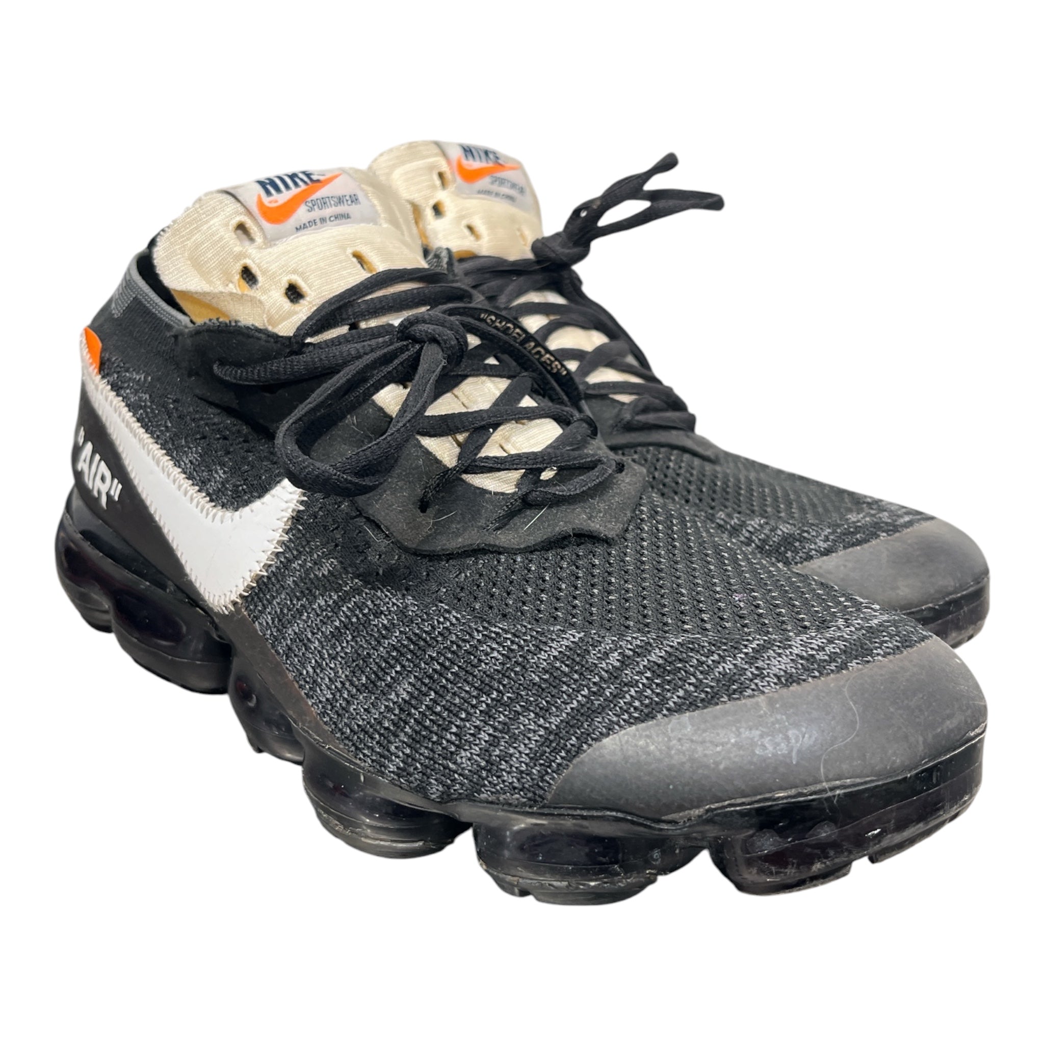 OFF-WHITE/Low-Sneakers/US 13/Cotton/BLK/Nike Vapormax view 1