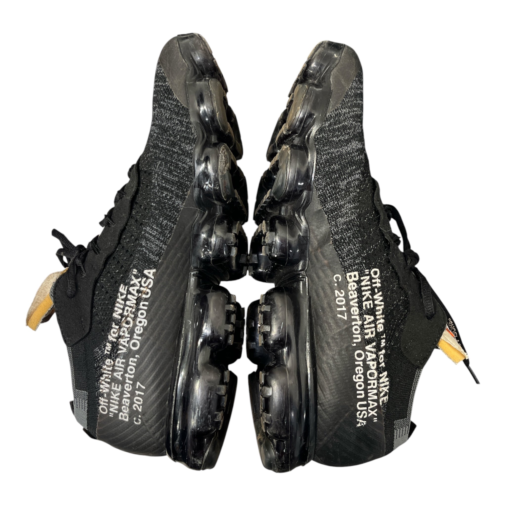 OFF-WHITE/Low-Sneakers/US 13/Cotton/BLK/Nike Vapormax view 3