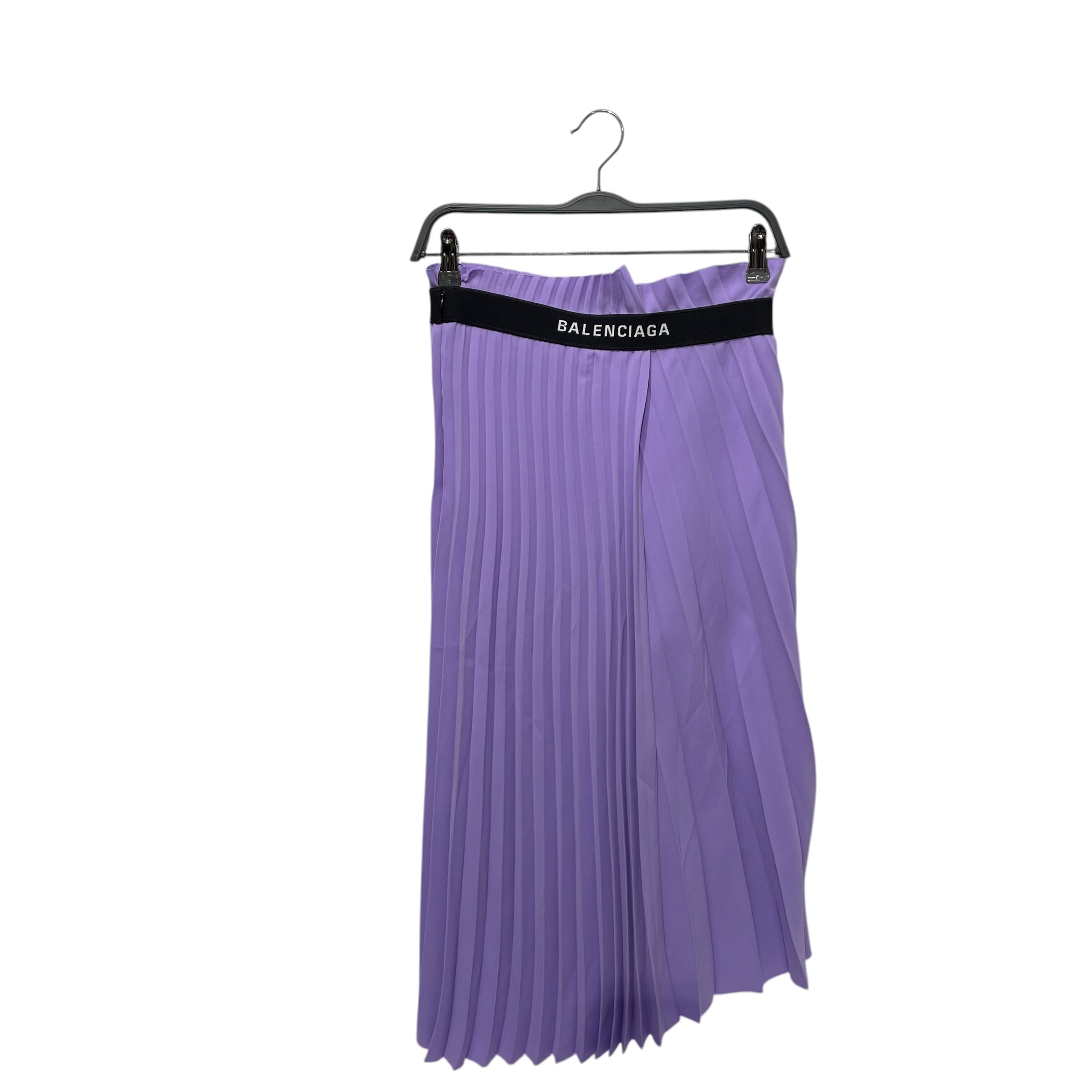BALENCIAGA/Long Skirt/36/Polyester/PPL/2019 LARGE PLEAT LOGO BAND view 2