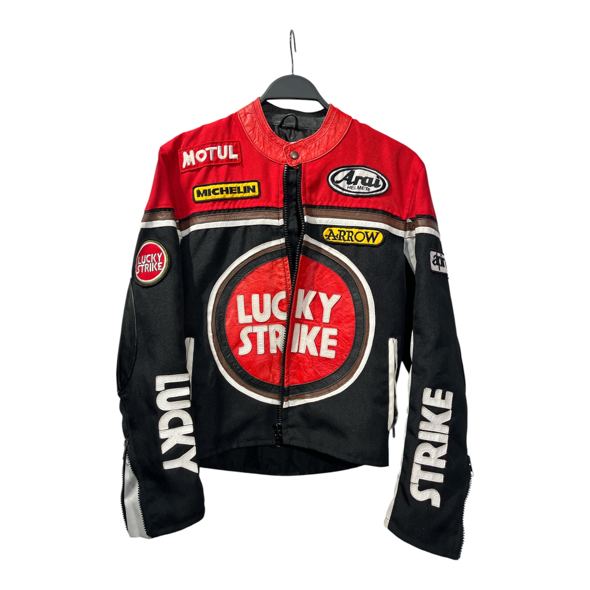 EURO STAR/Souvenir Jkt/All Over Print/Polyester/BLK/LUCKY STRIKE RACER view 1