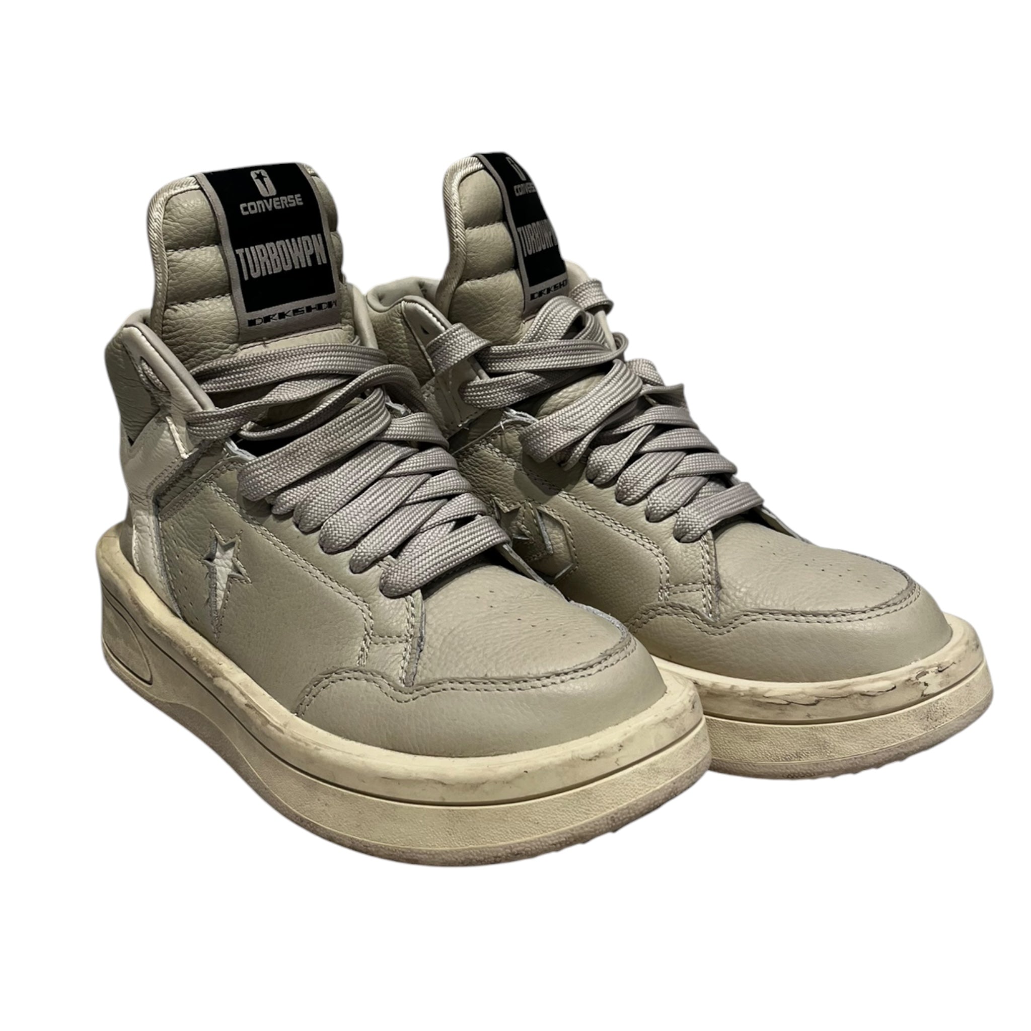 RICK OWENS DRKSHDW/Hi-Sneakers/US 6.5/Leather/SLV/TurboPWN view 1