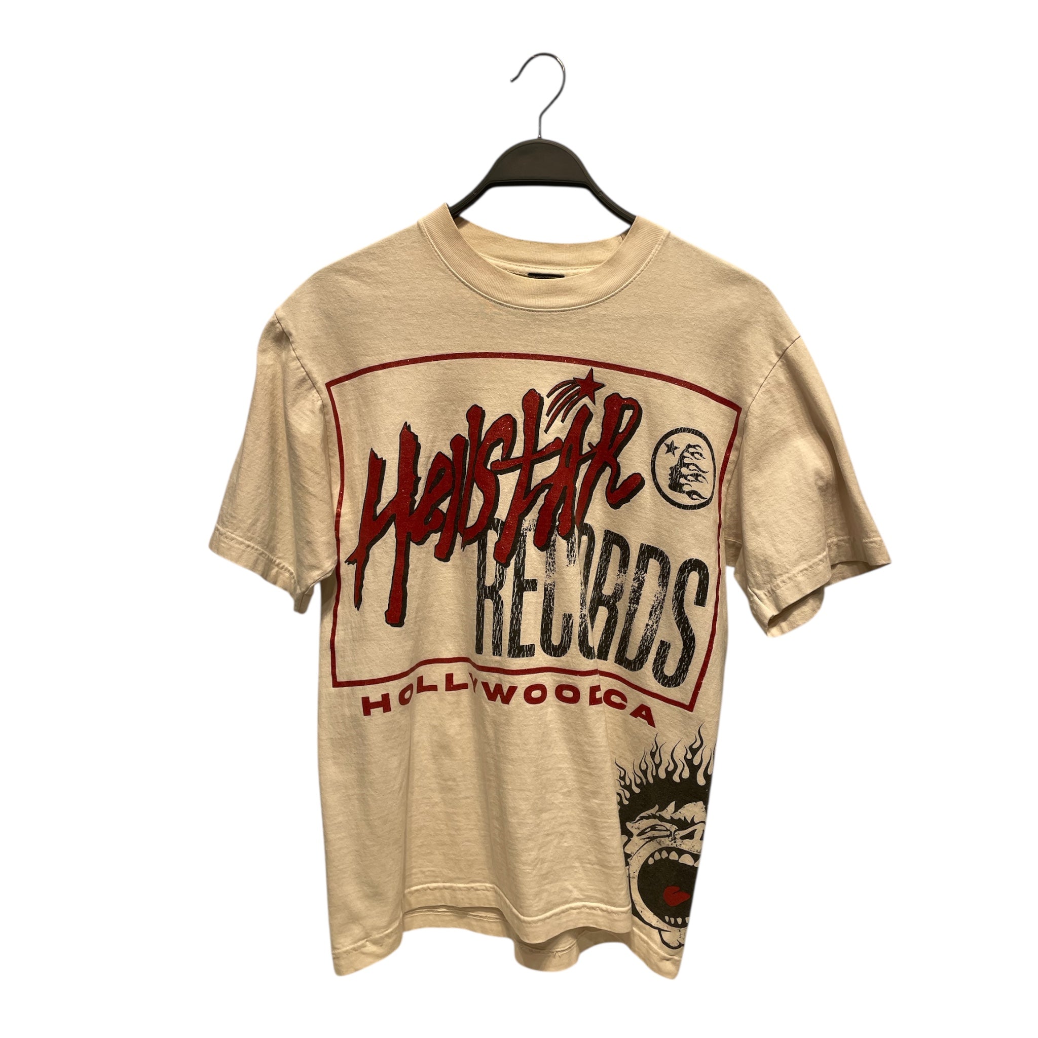 HELLSTAR/T-Shirt/S/Cotton/RED/All Over Print/records (hollywood) view 1