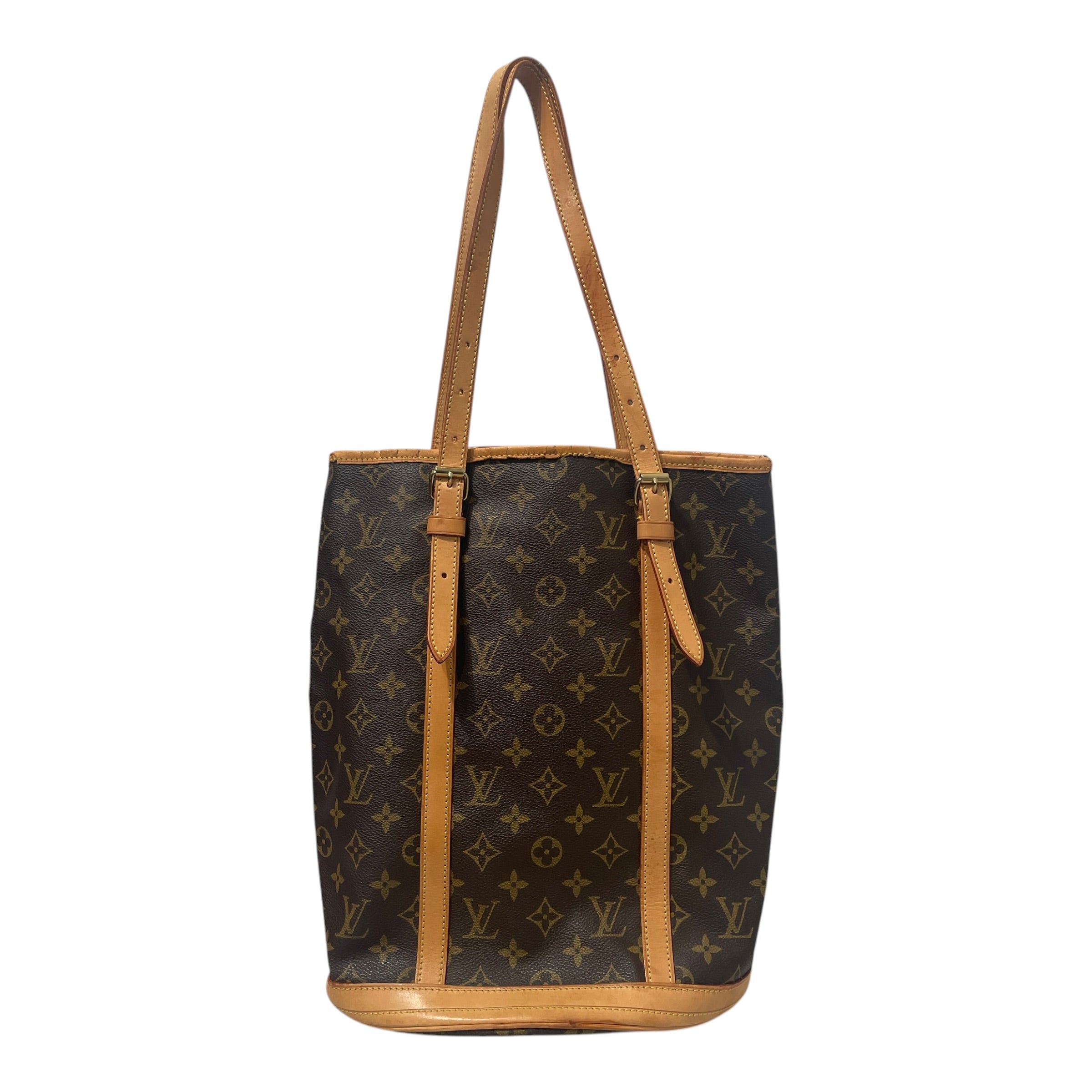 LOUIS VUITTON/Tote Bag/Monogram/Leather/BRW/Bucket GM Tote view 1
