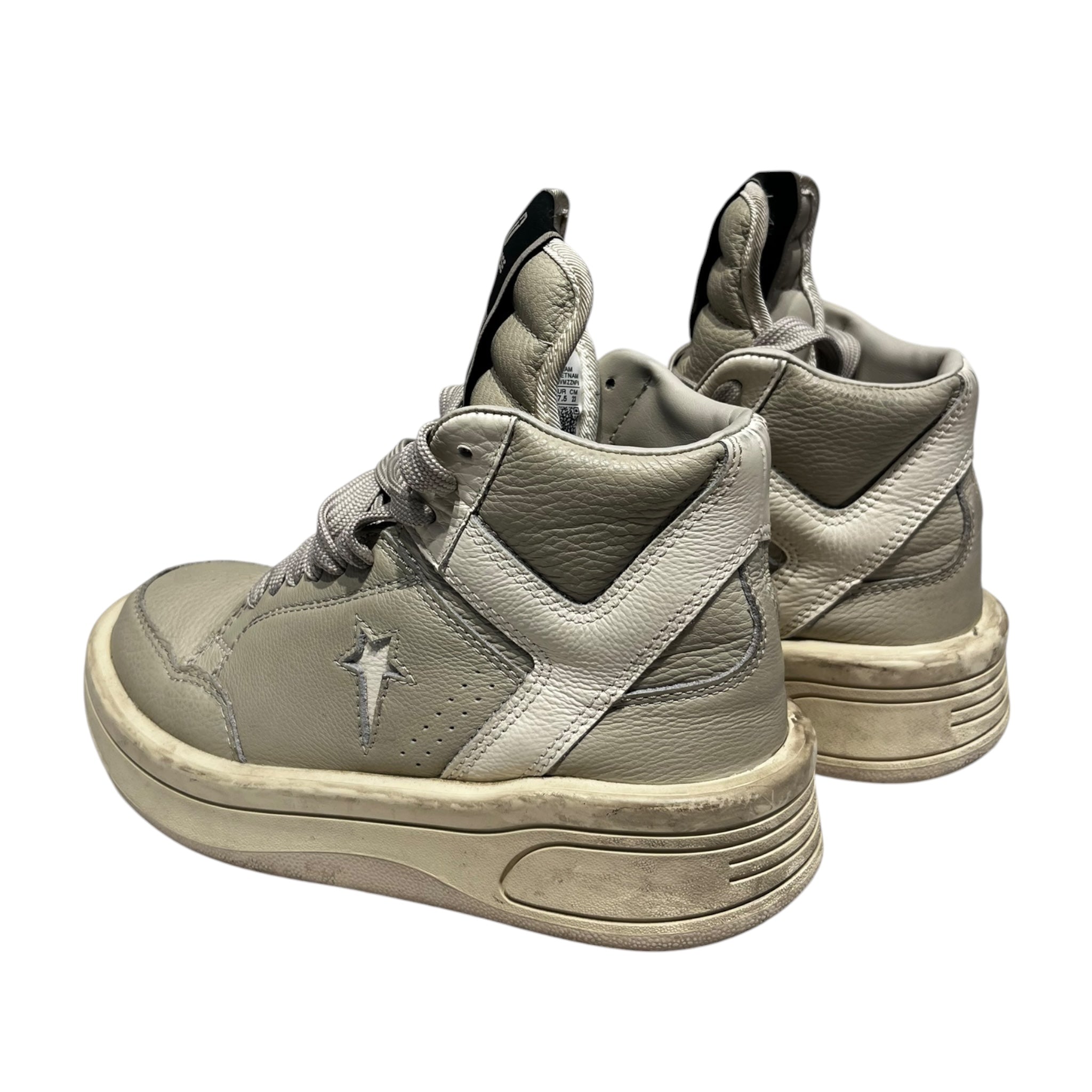 RICK OWENS DRKSHDW/Hi-Sneakers/US 6.5/Leather/SLV/TurboPWN view 2