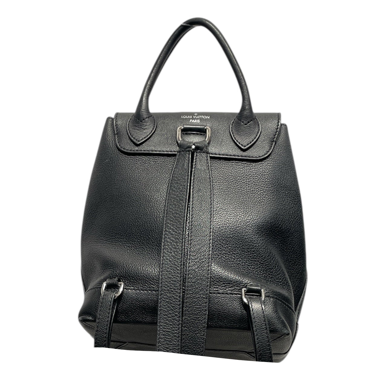 LOUIS VUITTON/Backpack/Leather/BLK/lockme backpack view 2