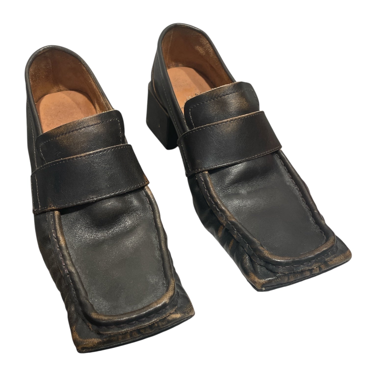 miista/Loafers/EU 36/Leather/BRW/BLACK SERENA SQUARE TOE view 1