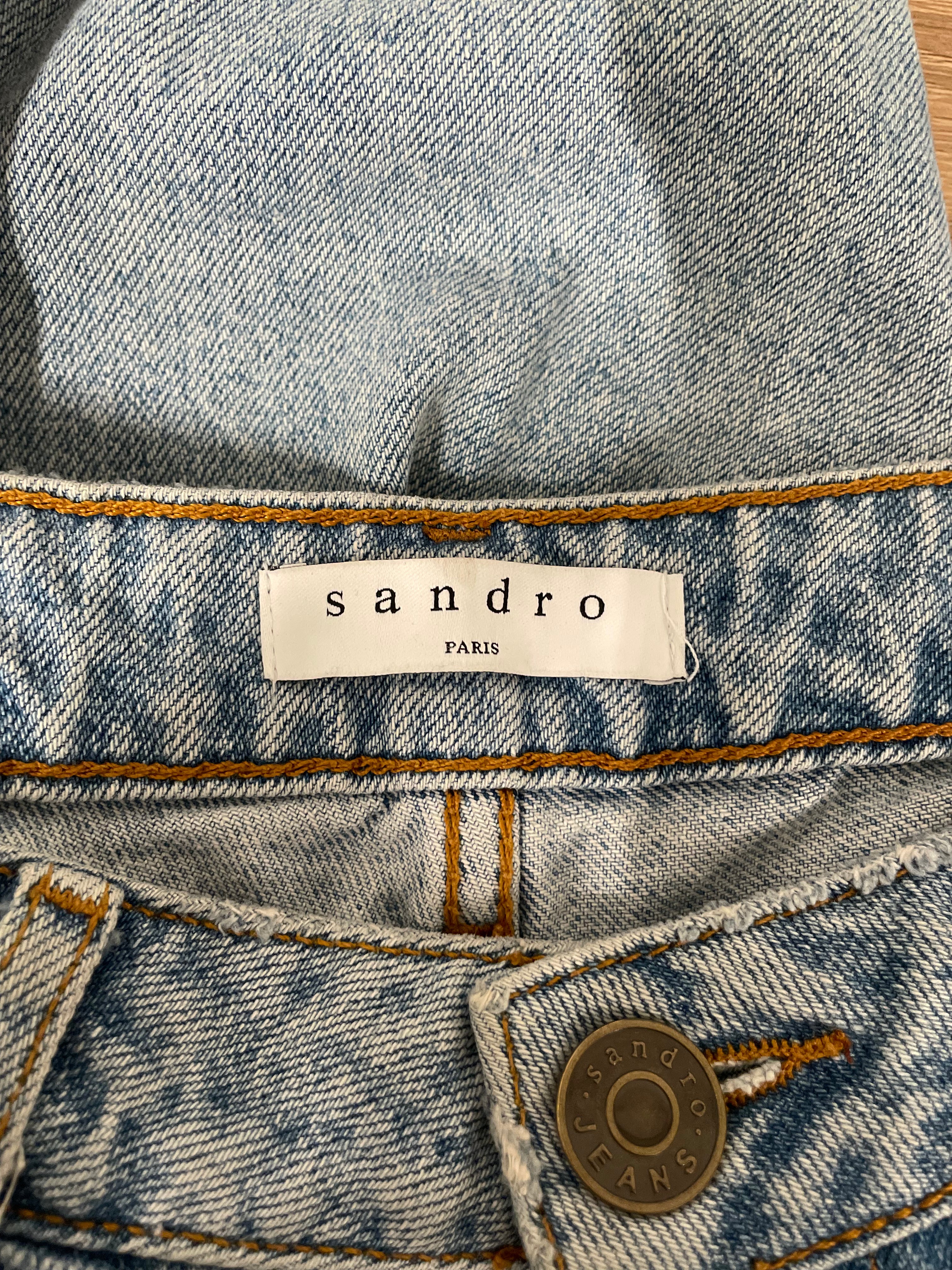sandro/Skinny Pants/34/Leather/BLU/ view 3