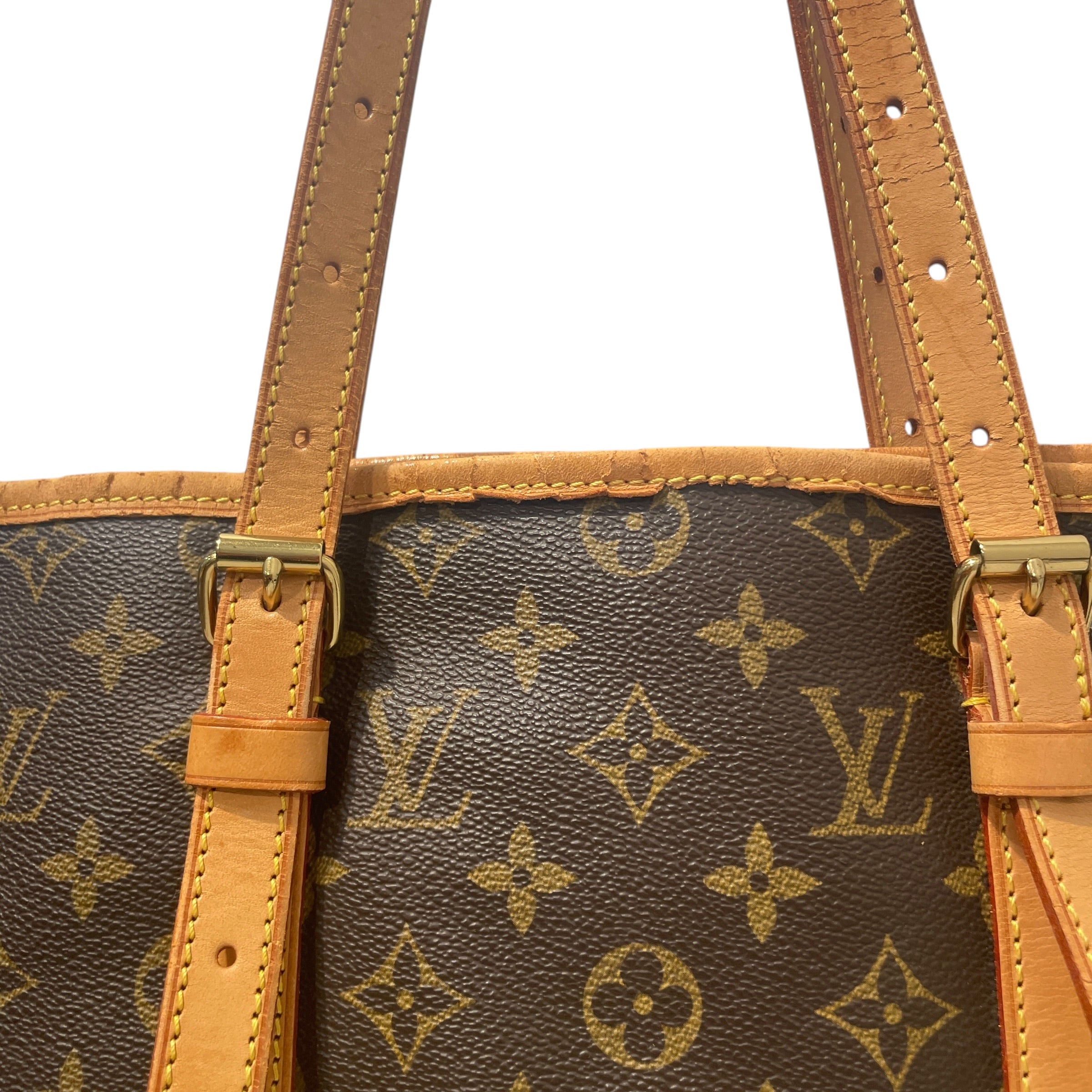 LOUIS VUITTON/Tote Bag/Monogram/Leather/BRW/Bucket GM Tote view 4