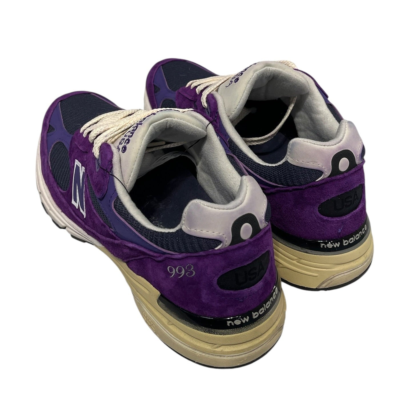 NEW BALANCE/Low-Sneakers/US 9/Suede/PPL/993 TEDDY SANTIS view 2