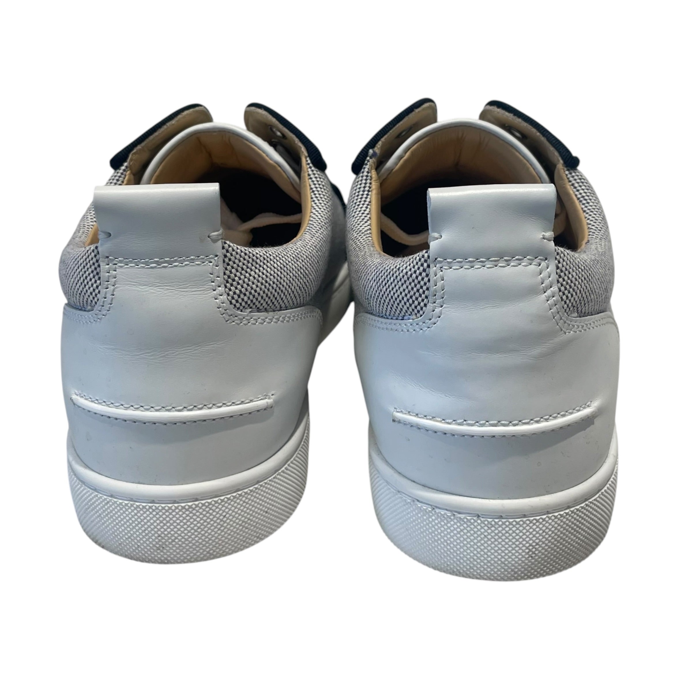 Christian Louboutin/Low-Sneakers/US 12/Cotton/BLU/CL Louis Junior Spikes Orlato view 5