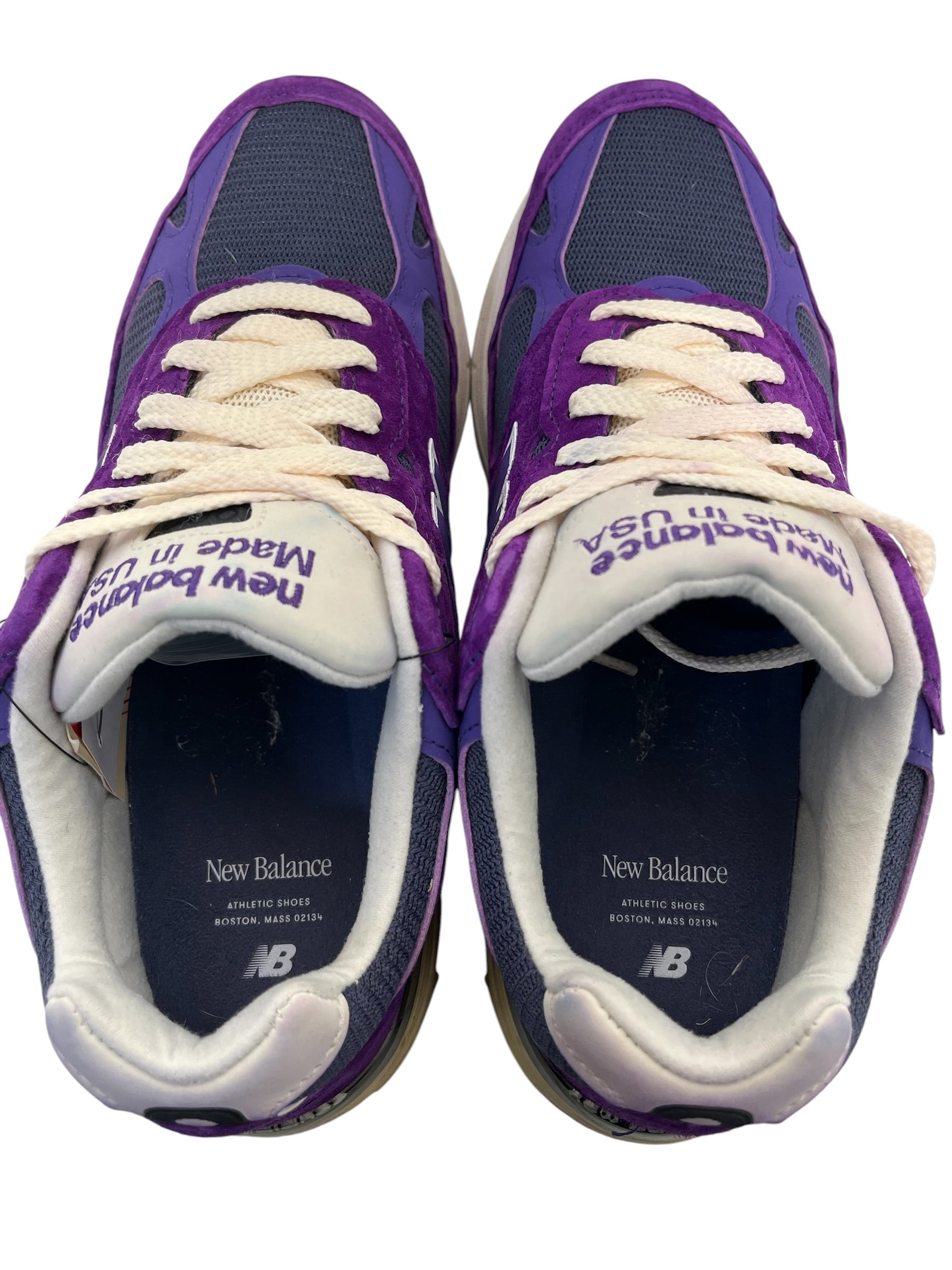 NEW BALANCE/Low-Sneakers/US 9/Suede/PPL/993 TEDDY SANTIS view 3