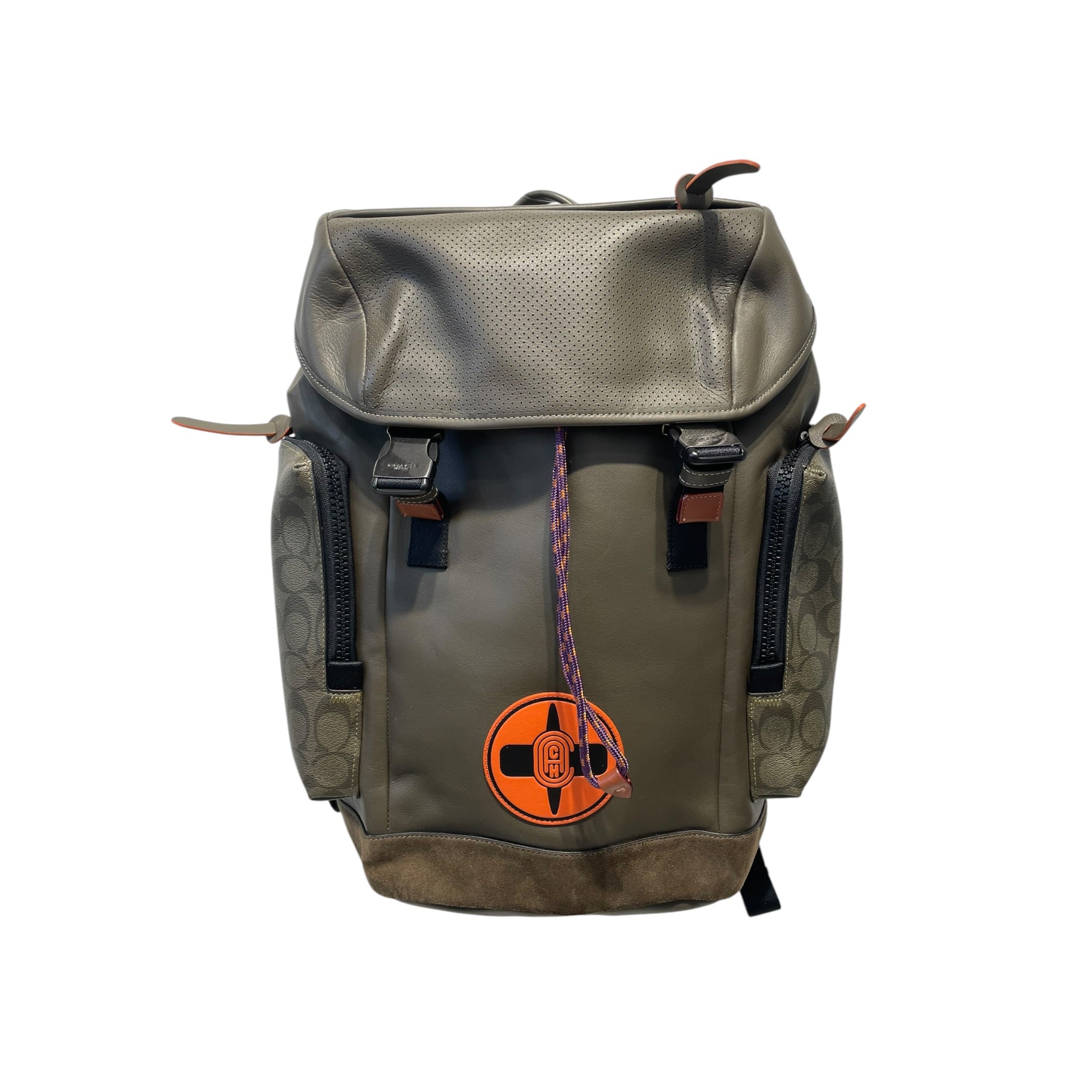 COACH/Backpack/Monogram/Leather/GRN/COACH X MICHEAL B JORDAN view 1