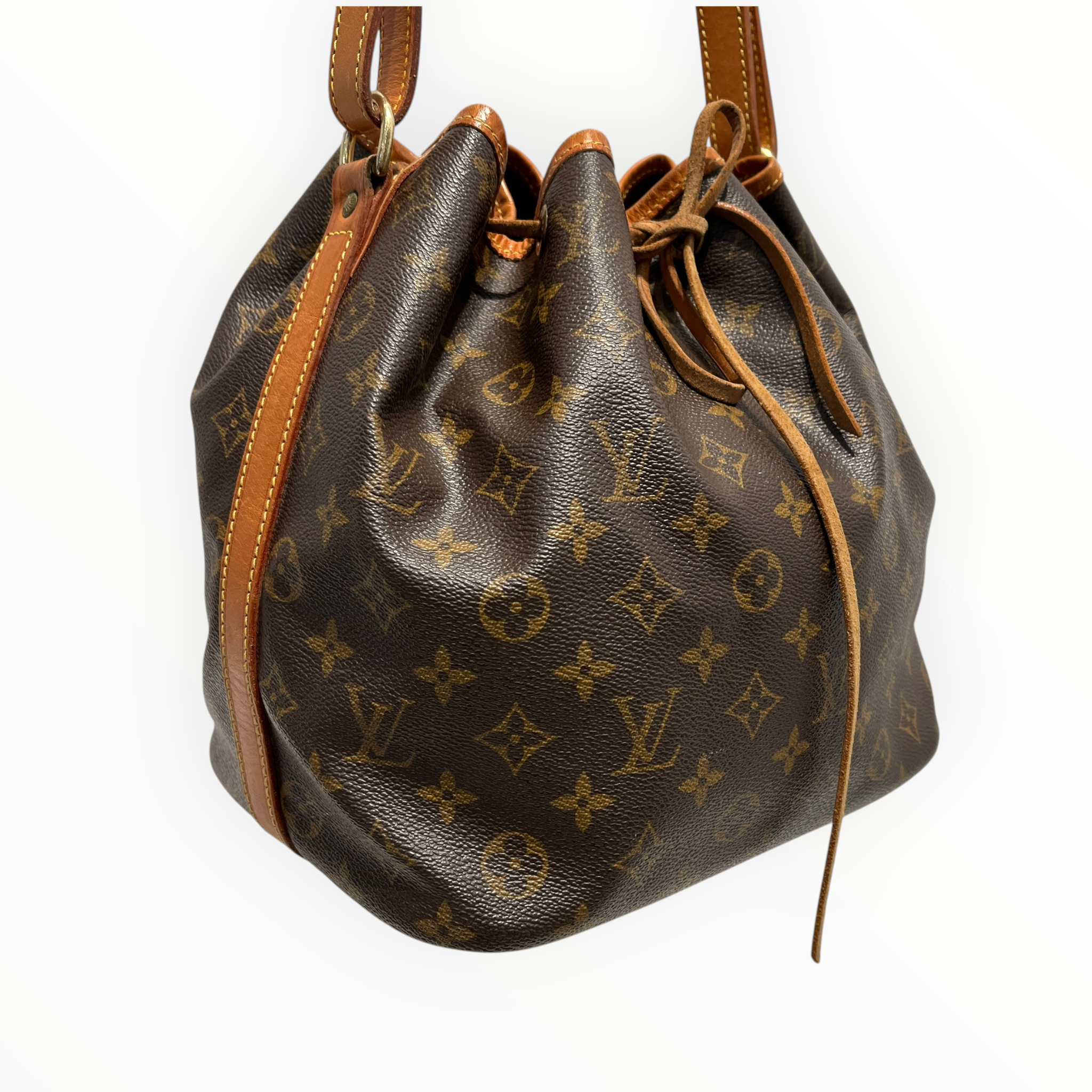 LOUIS VUITTON/Cross Body Bag/Monogram/Leather/BRW/Noe Petit view 6