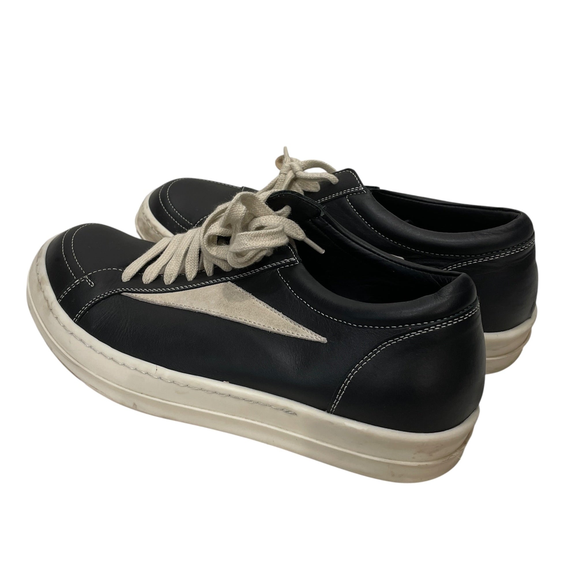 Rick Owens/Low-Sneakers/US 8/Leather/BLK/VINTAGESNEAKS view 2