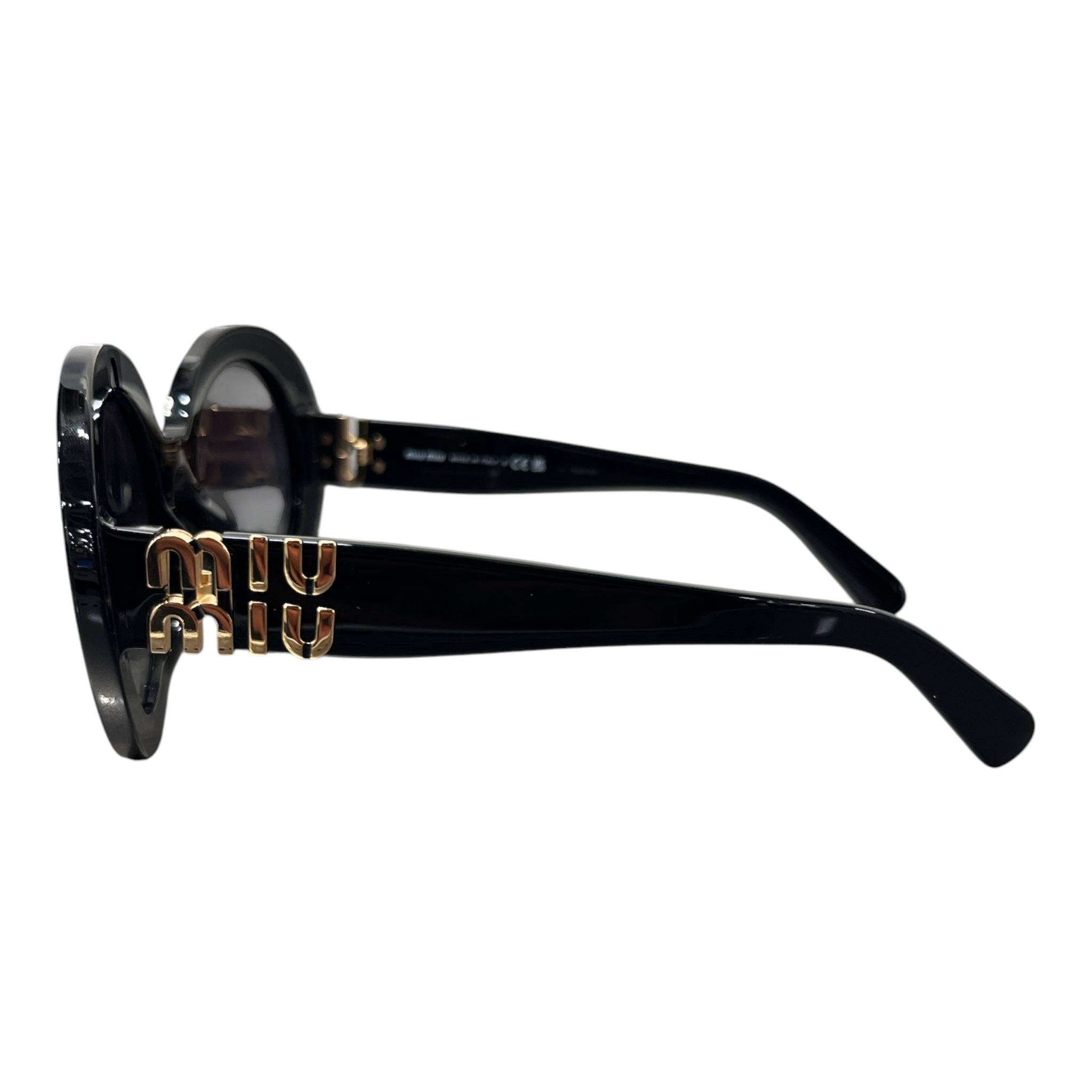 MIU MIU/Sunglasses/Plastic/BLK/L's/ROUND view 2