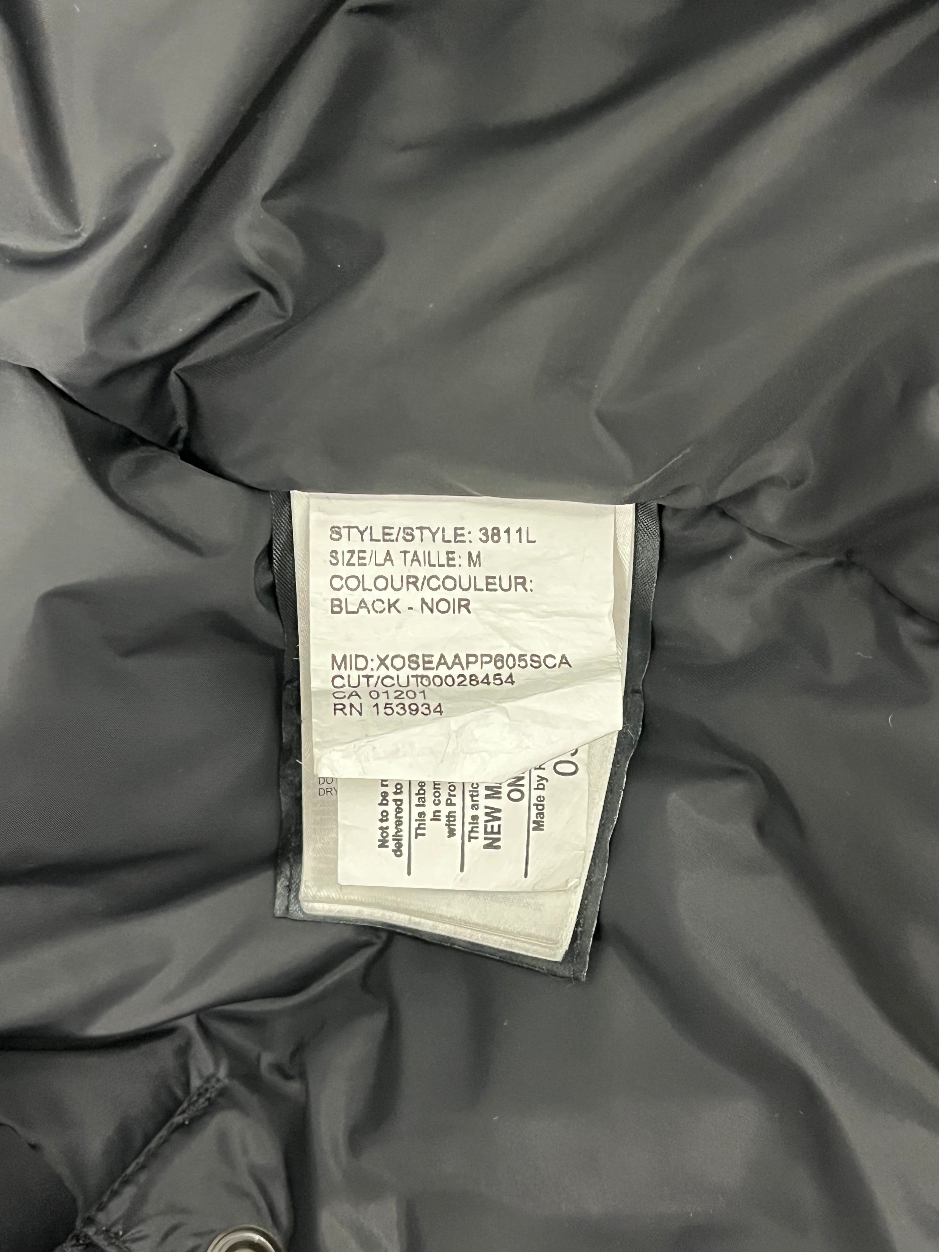 CANADA GOOSE/Coat/M/Polyester/BLK/Single Breasted/LONG COAT, 3 HAND POCKETS view 4
