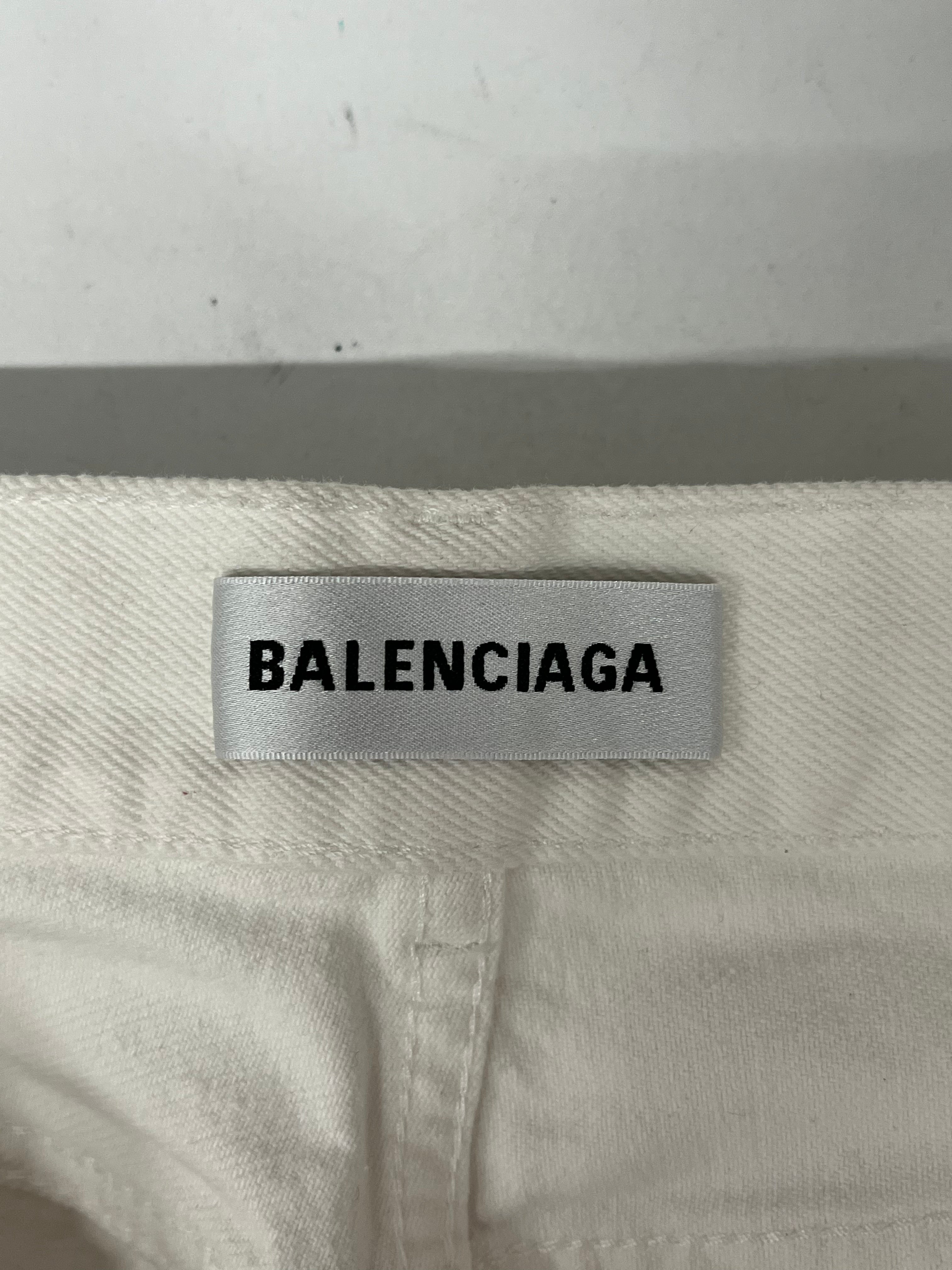 BALENCIAGA/Skinny Pants/25/Denim/WHT/ view 3