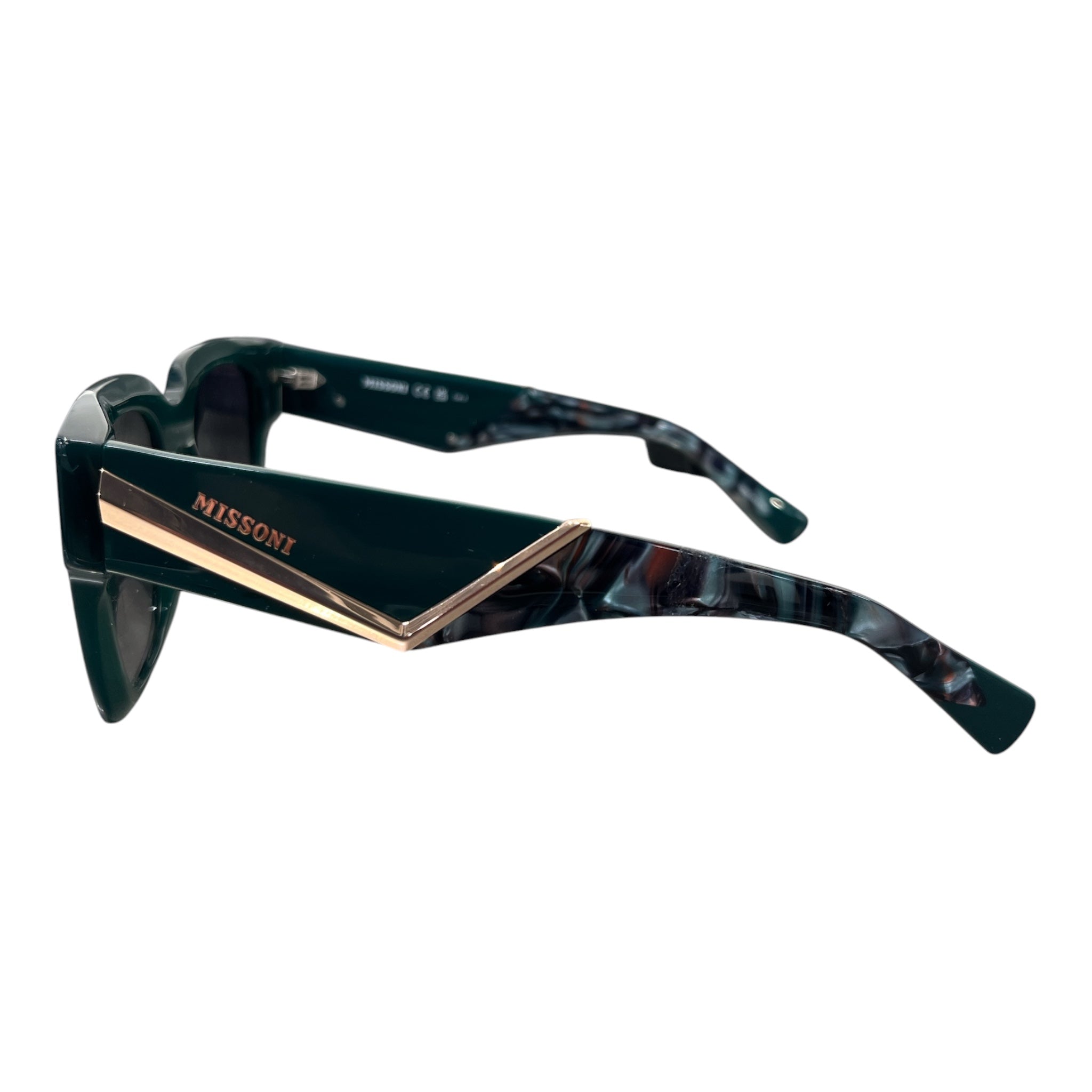MISSONI/Sunglasses/Plastic/GRN/L's/GOLD METEL view 2
