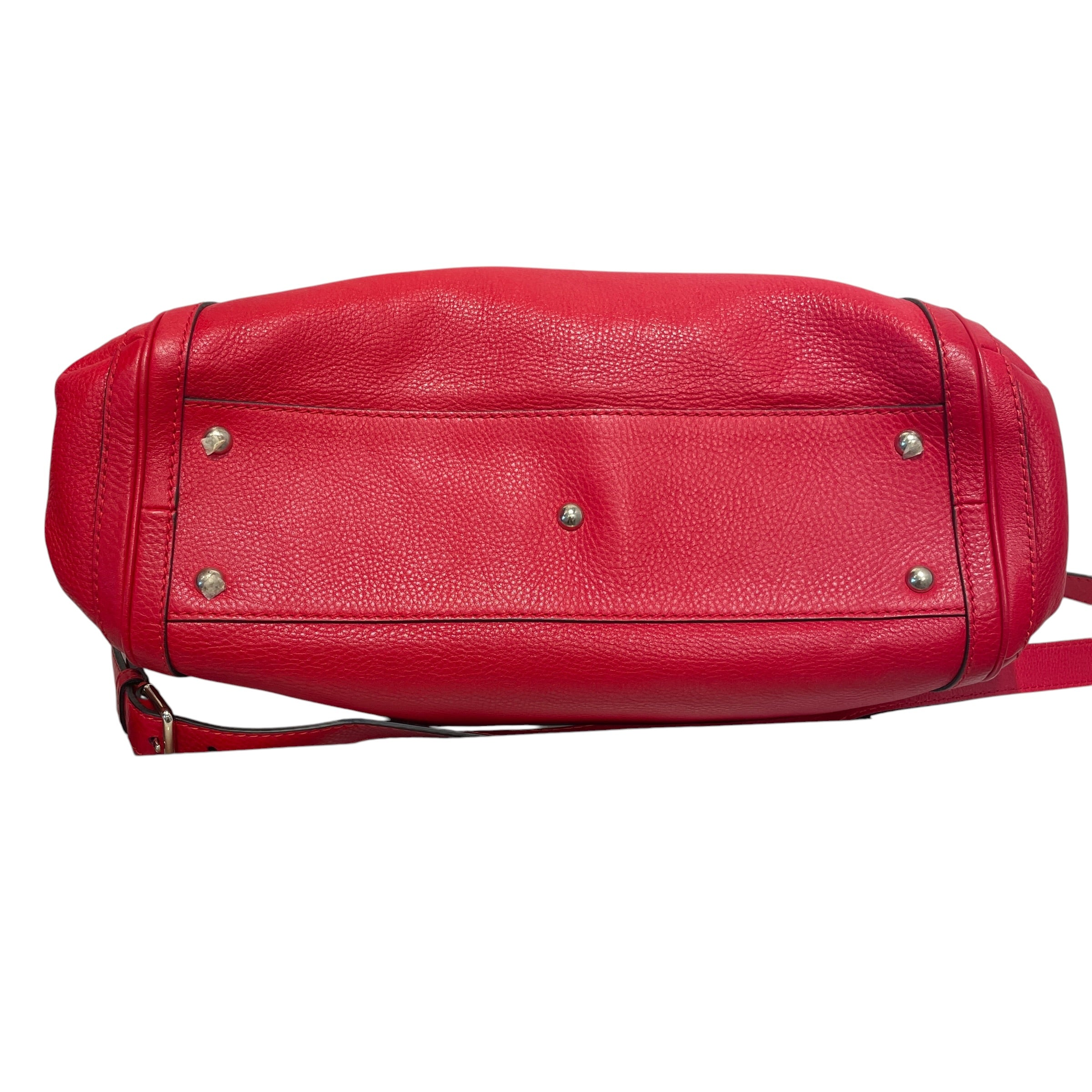 GUCCI/Hand Bag/Leather/RED/Bella Bamboo Tassel Satchel view 5