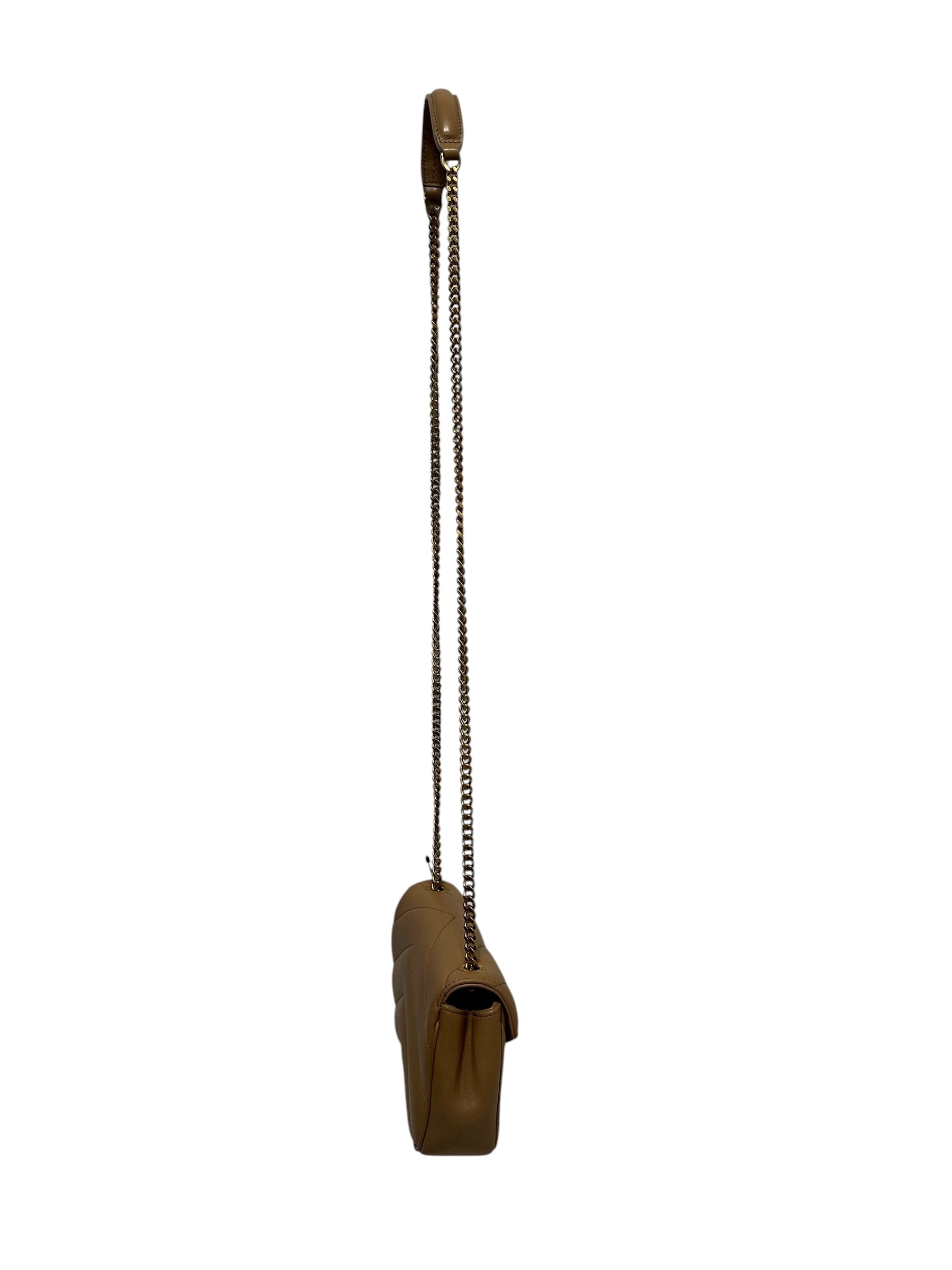 SAINT LAURENT/Cross Body Bag/Leather/BEG/LOULOU SMALL view 2