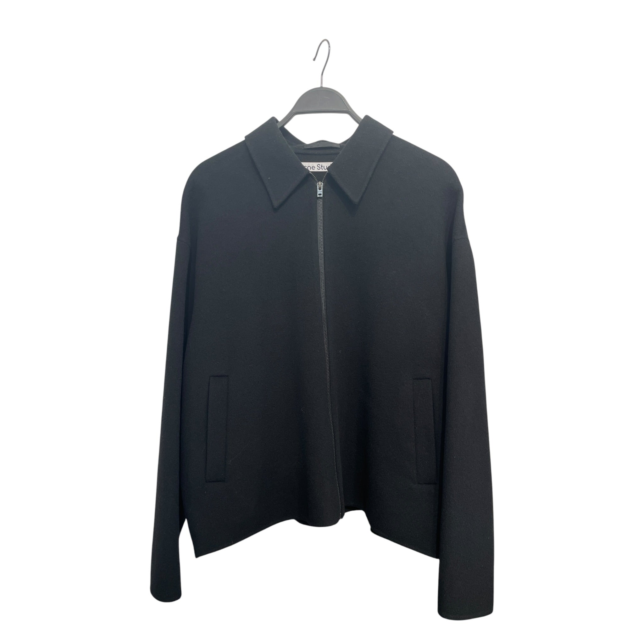 Acne Studios/Coat/46/Wool/BLK/Doverio zipper jacket view 1