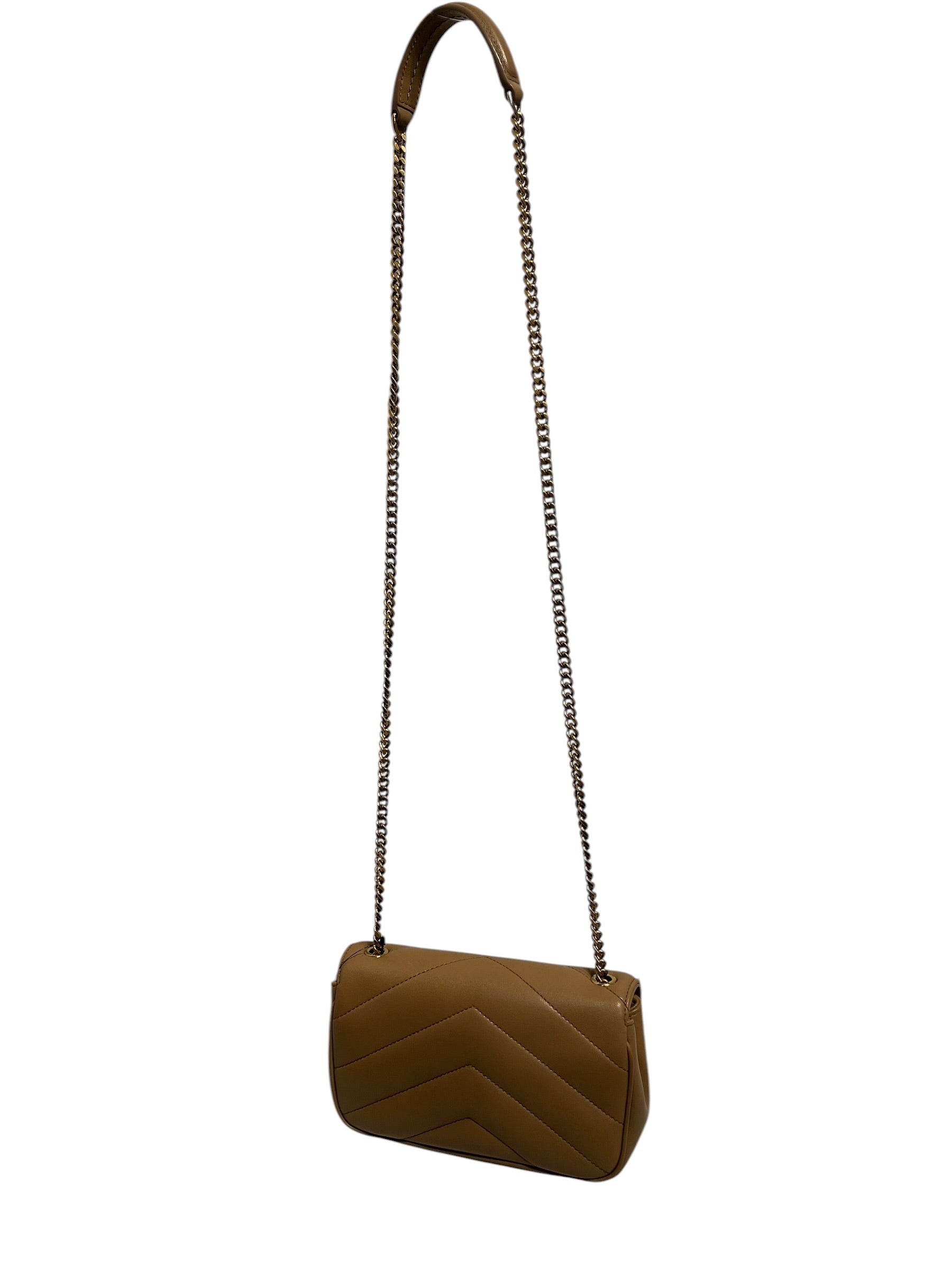 SAINT LAURENT/Cross Body Bag/Leather/BEG/LOULOU SMALL view 3