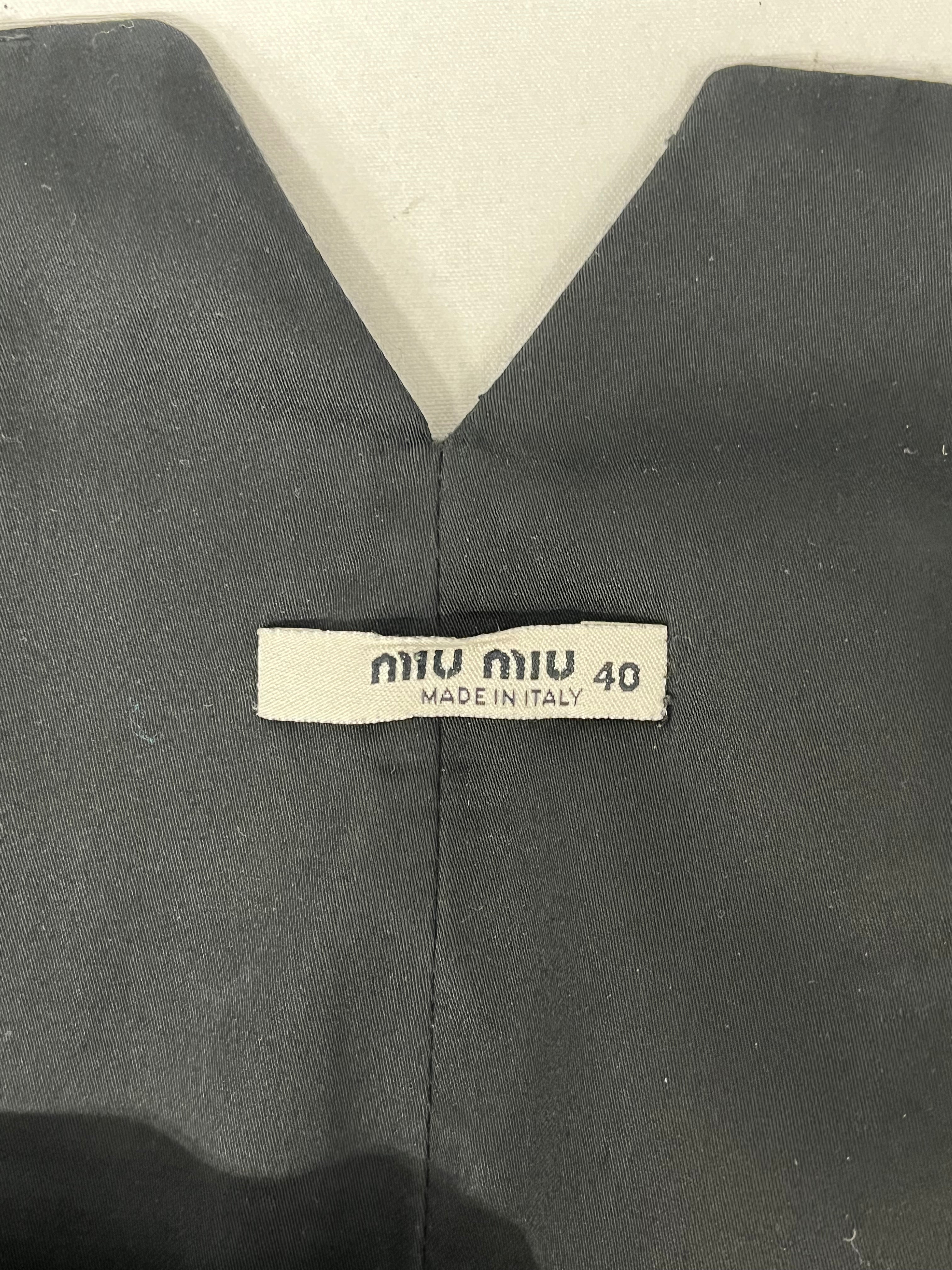 MIU MIU/Skirt/40/Wool/BLK/0120-559-914 view 3