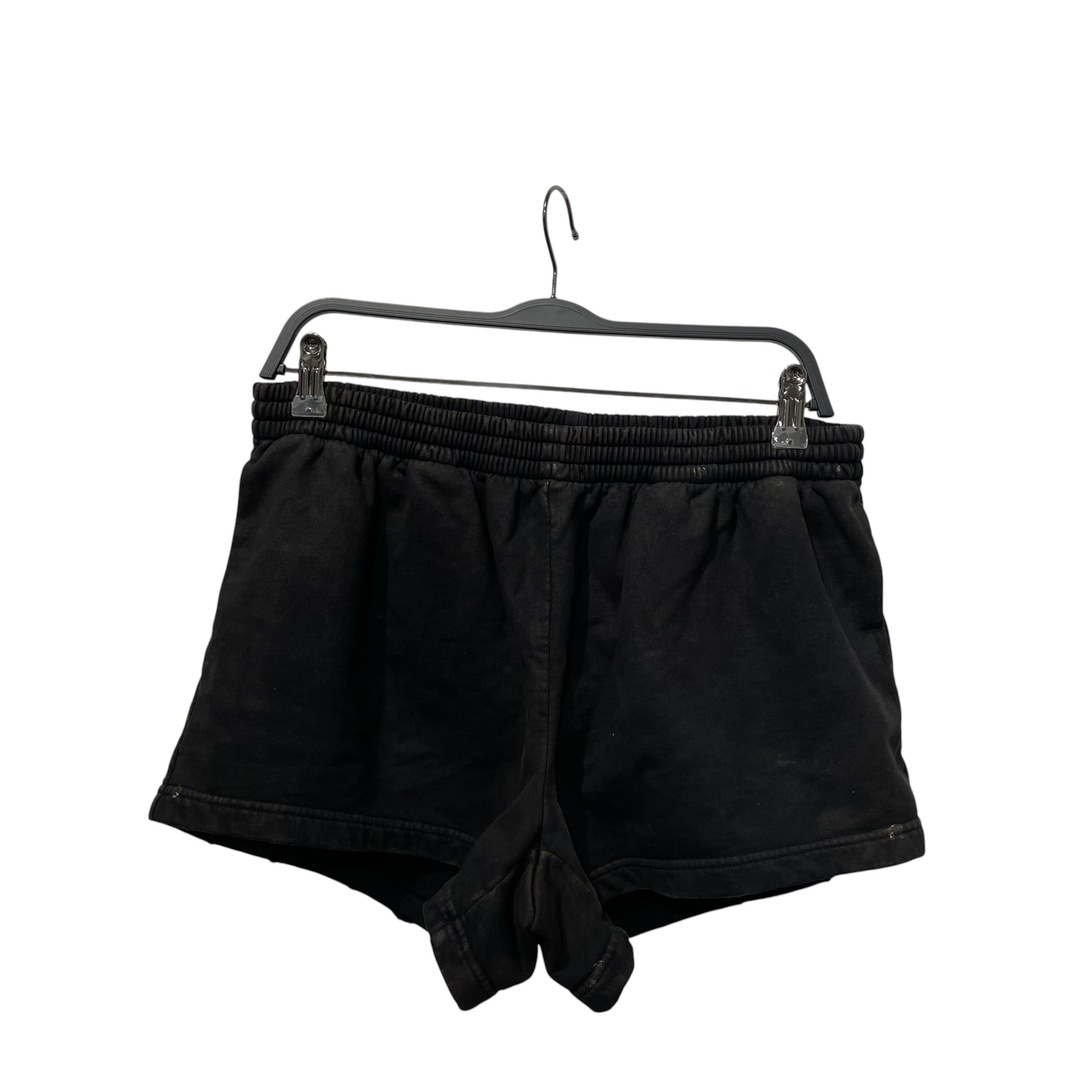 BALENCIAGA/Shorts/M/Cotton/BLK/2022 MUD SHOW SWEATSHORTS view 2