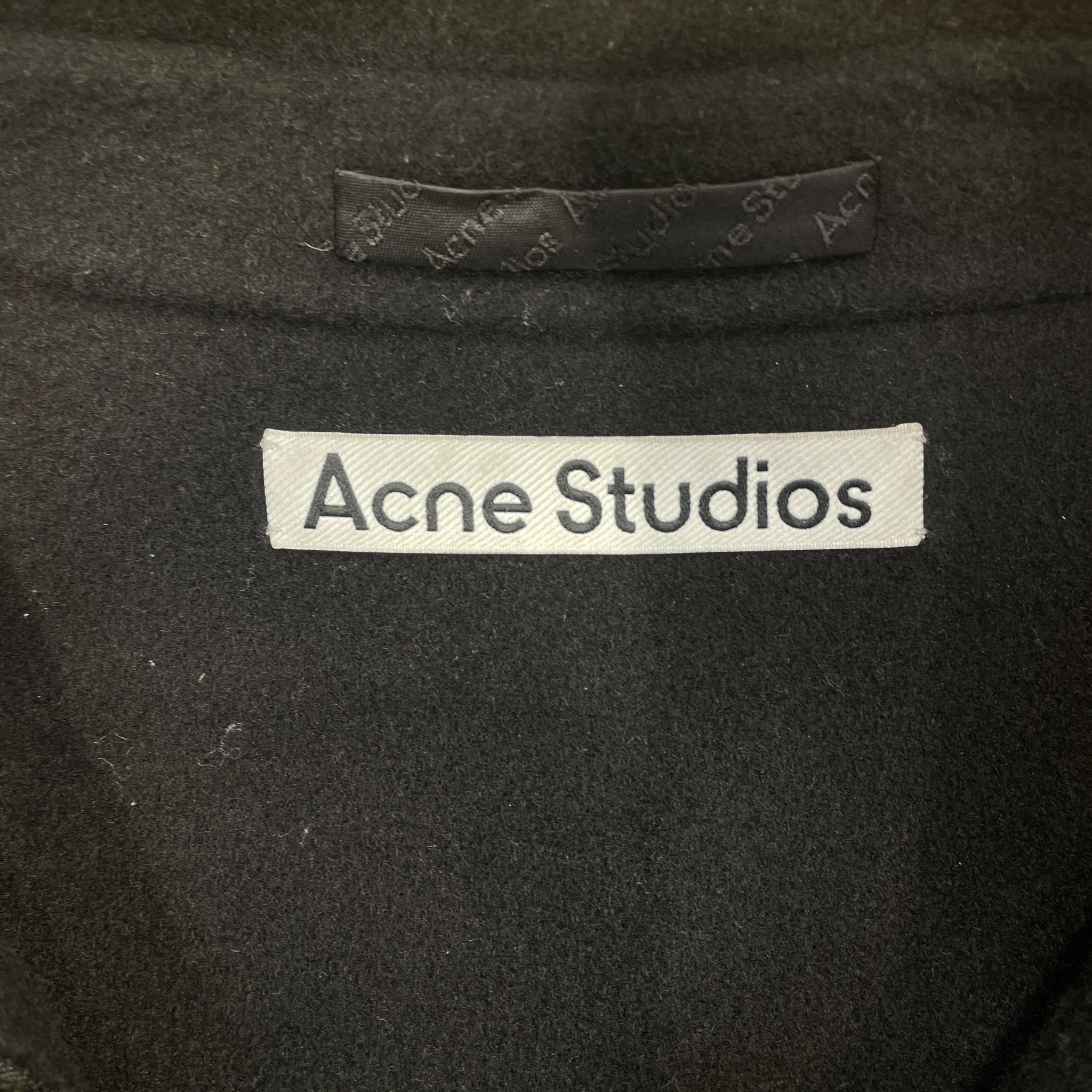 Acne Studios/Coat/46/Wool/BLK/Doverio zipper jacket view 3