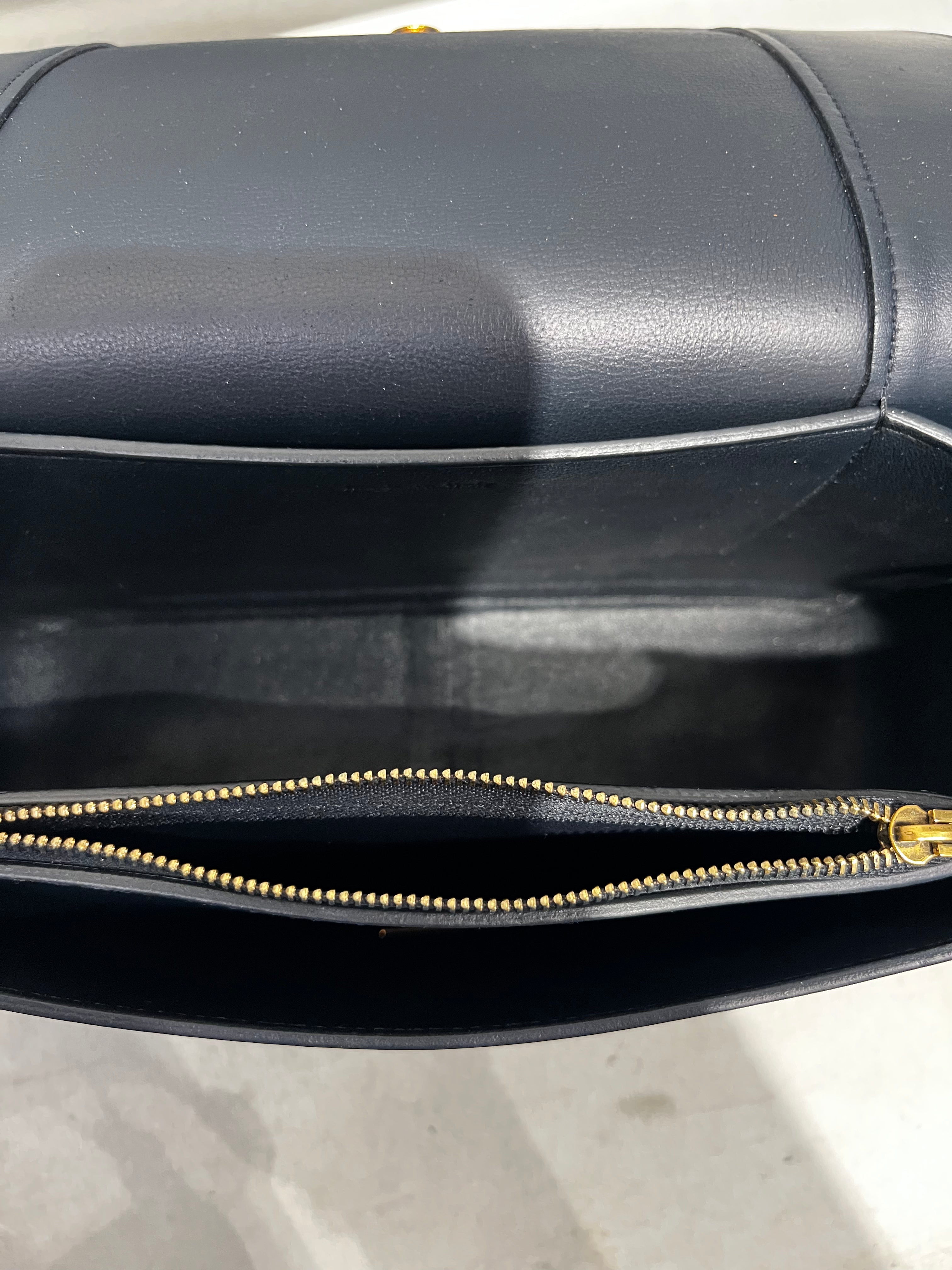 CELINE/Cross Body Bag/ORN/ORN/NVY FLAP BAG view 3