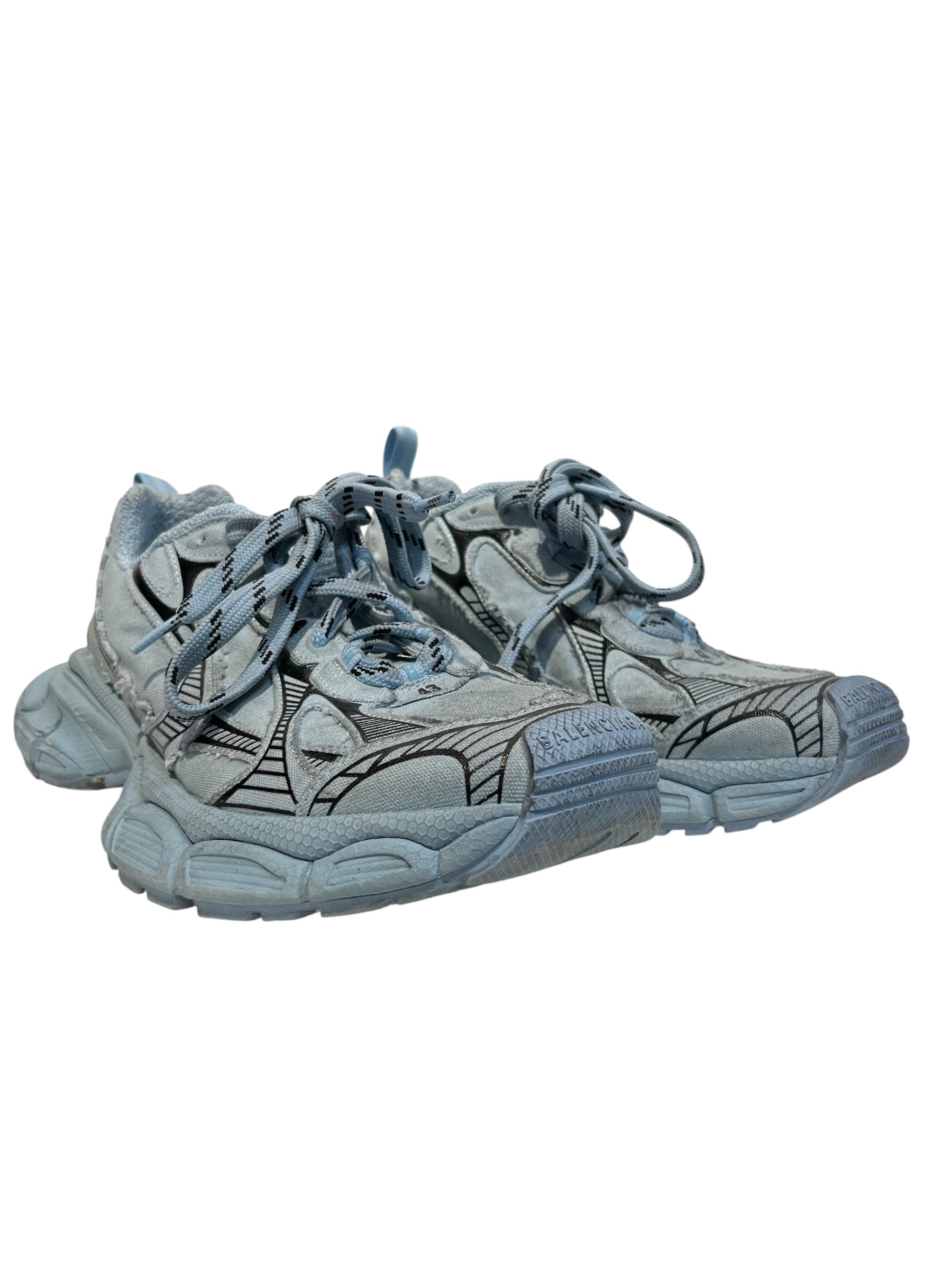 BALENCIAGA/Low-Sneakers/US 10/Cotton/IDG/ view 1