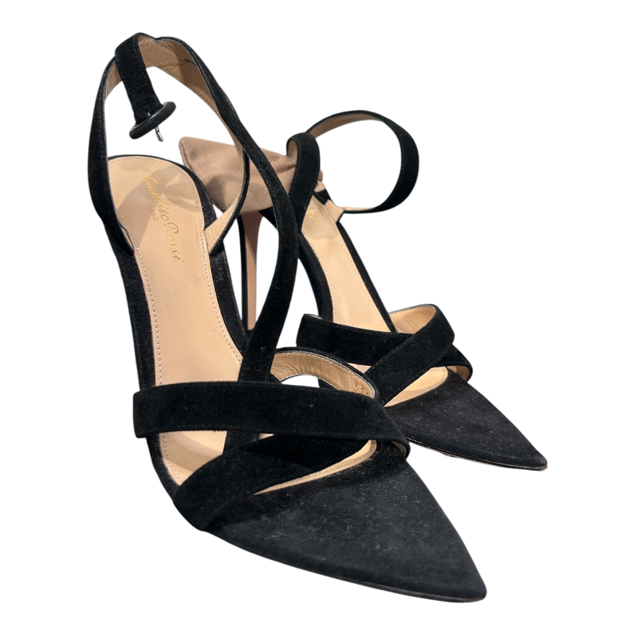 Gianvito Rossi/Heels/EU 37/Suede/BLK/ view 1