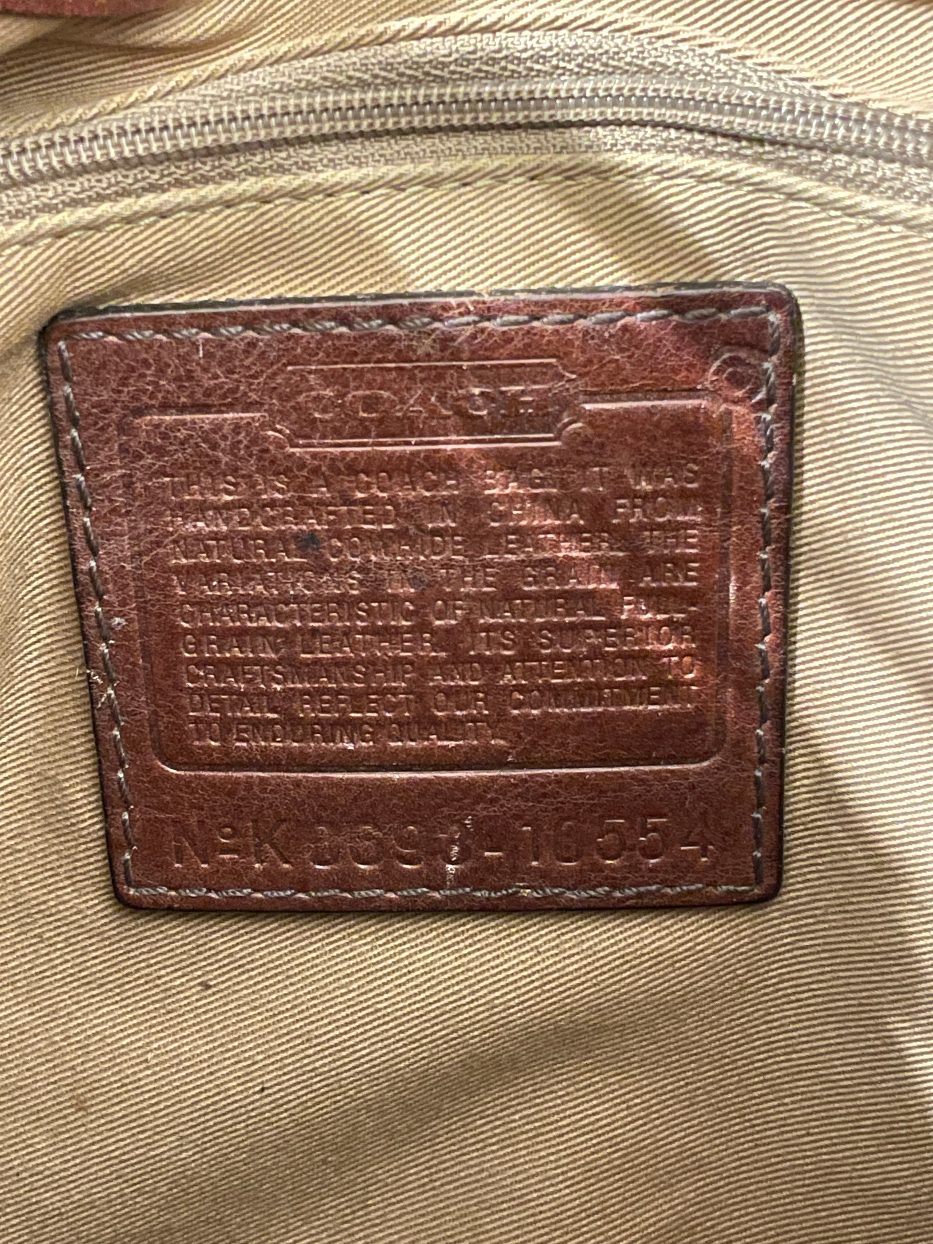 COACH/Hand Bag/Leather/BRW/BRW HANDBAG BRASS HARDWARE view 3