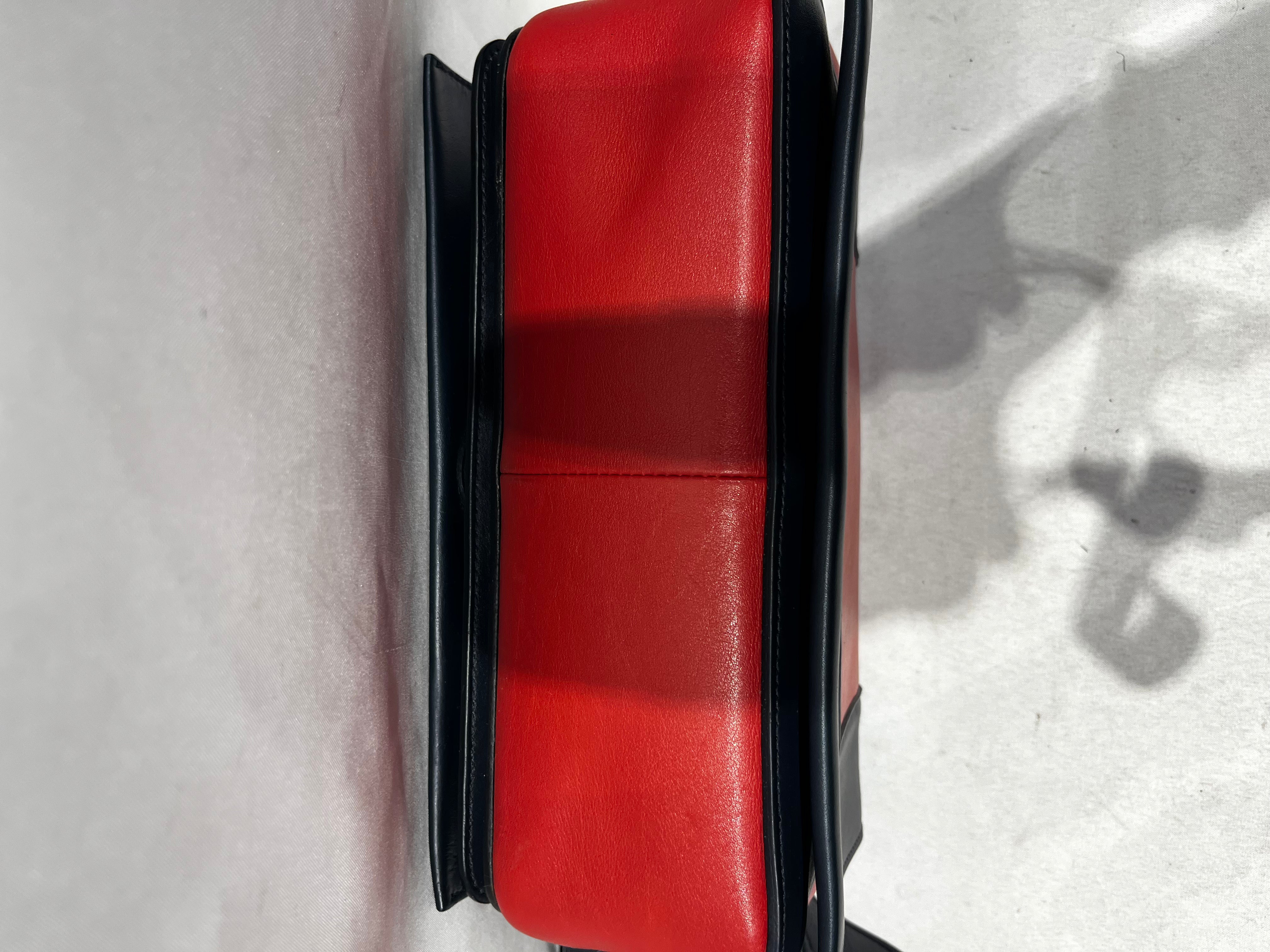 CELINE/Cross Body Bag/ORN/ORN/NVY FLAP BAG view 4