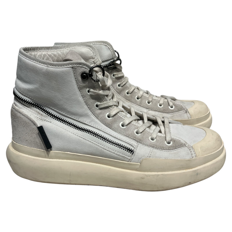 Y-3/Hi-Sneakers/US 9.5/Leather/WHT/1289229