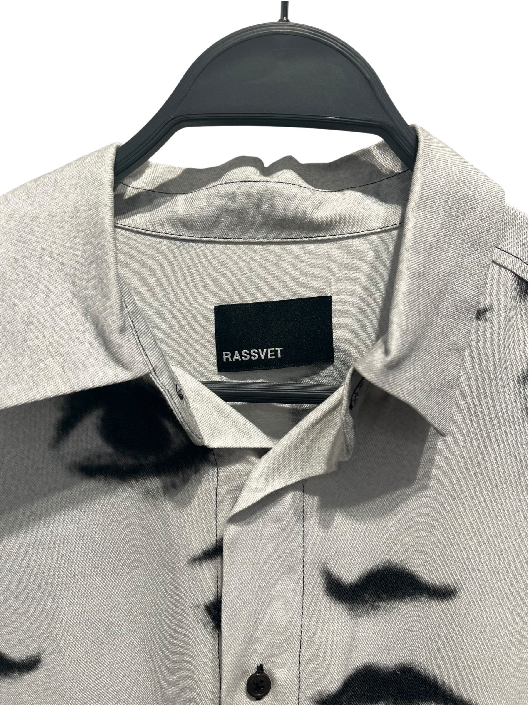 RASSVET(PACCBET)/SS Shirt/M/Rayon/SLV/All Over Print/EYE PRINT BLL/WHT view 3