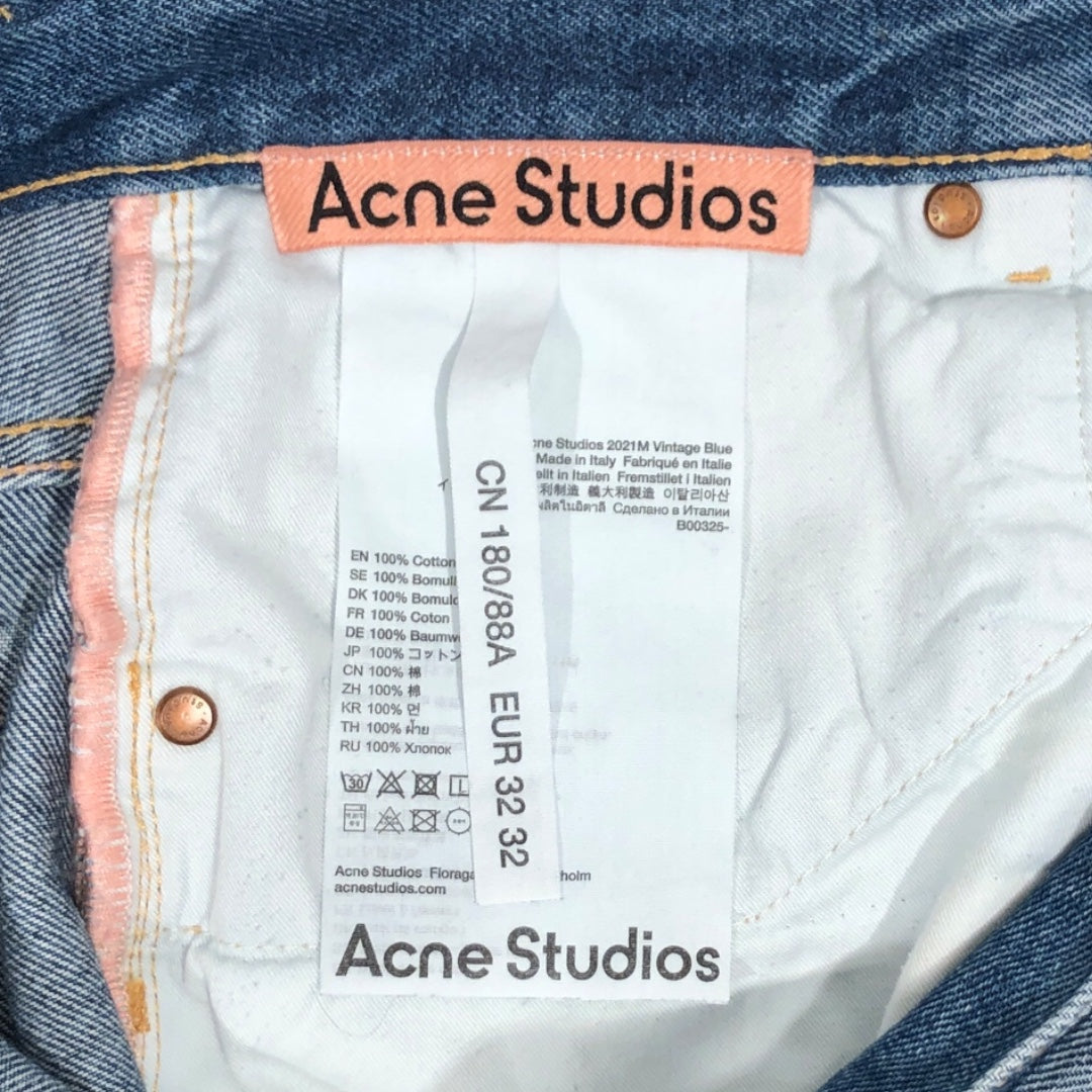 Acne Studios/Pants/32/Cotton/IDG/BAGGY BLUE DENIM view 3