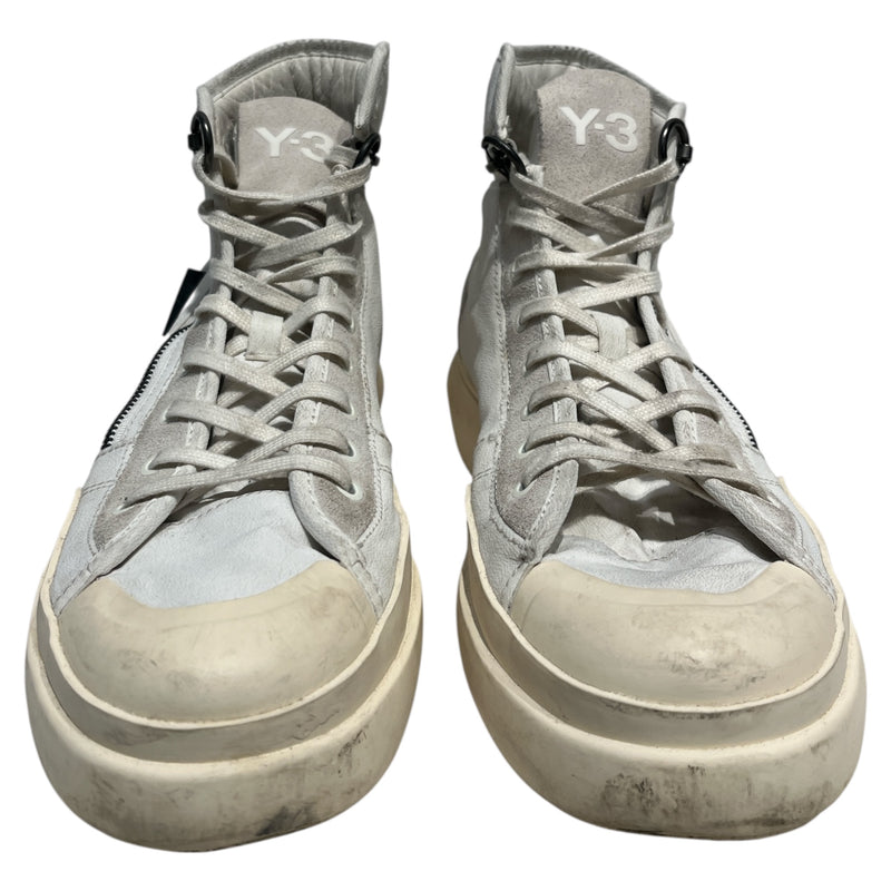 Y-3/Hi-Sneakers/US 9.5/Leather/WHT/1289229
